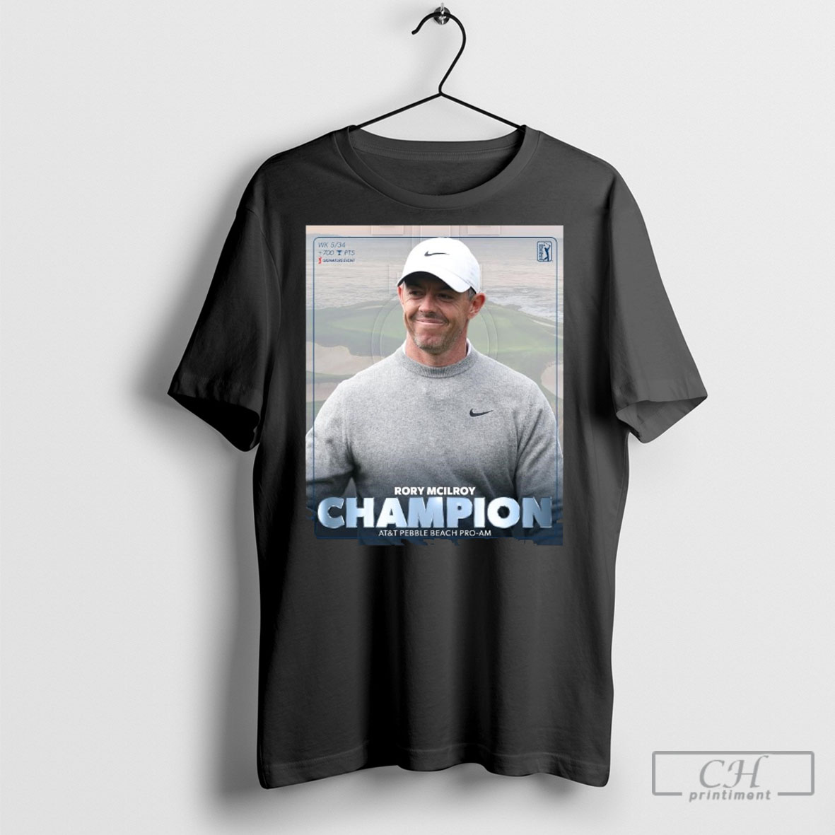 Official Rory Mcilroy Champion 2025 Att Pebble Beach Pro Am Claims 27Th Tour Victory Shirt