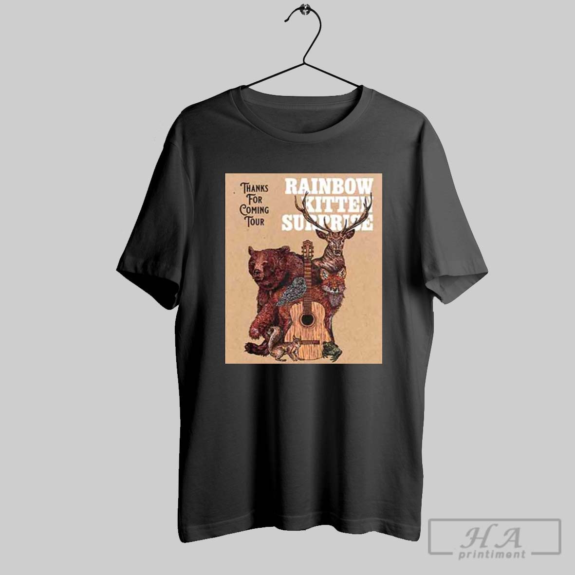 Official Rainbow Kitten Surprise Thanks For Coming Tour 2025 Shirt