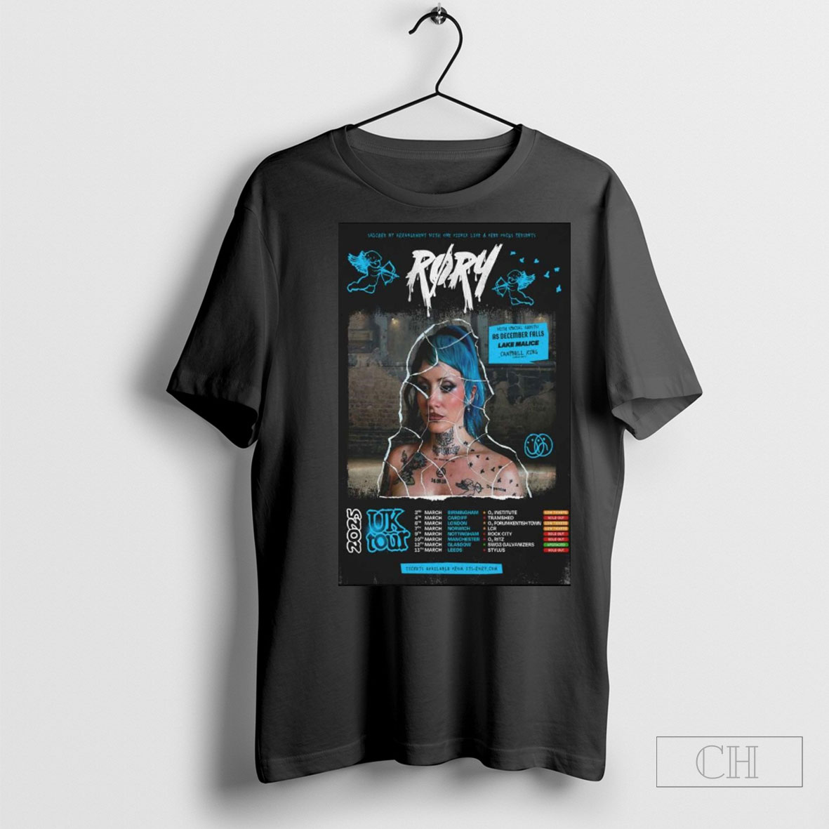 Official Roxy Uk Tour 2025 Poster Shirt