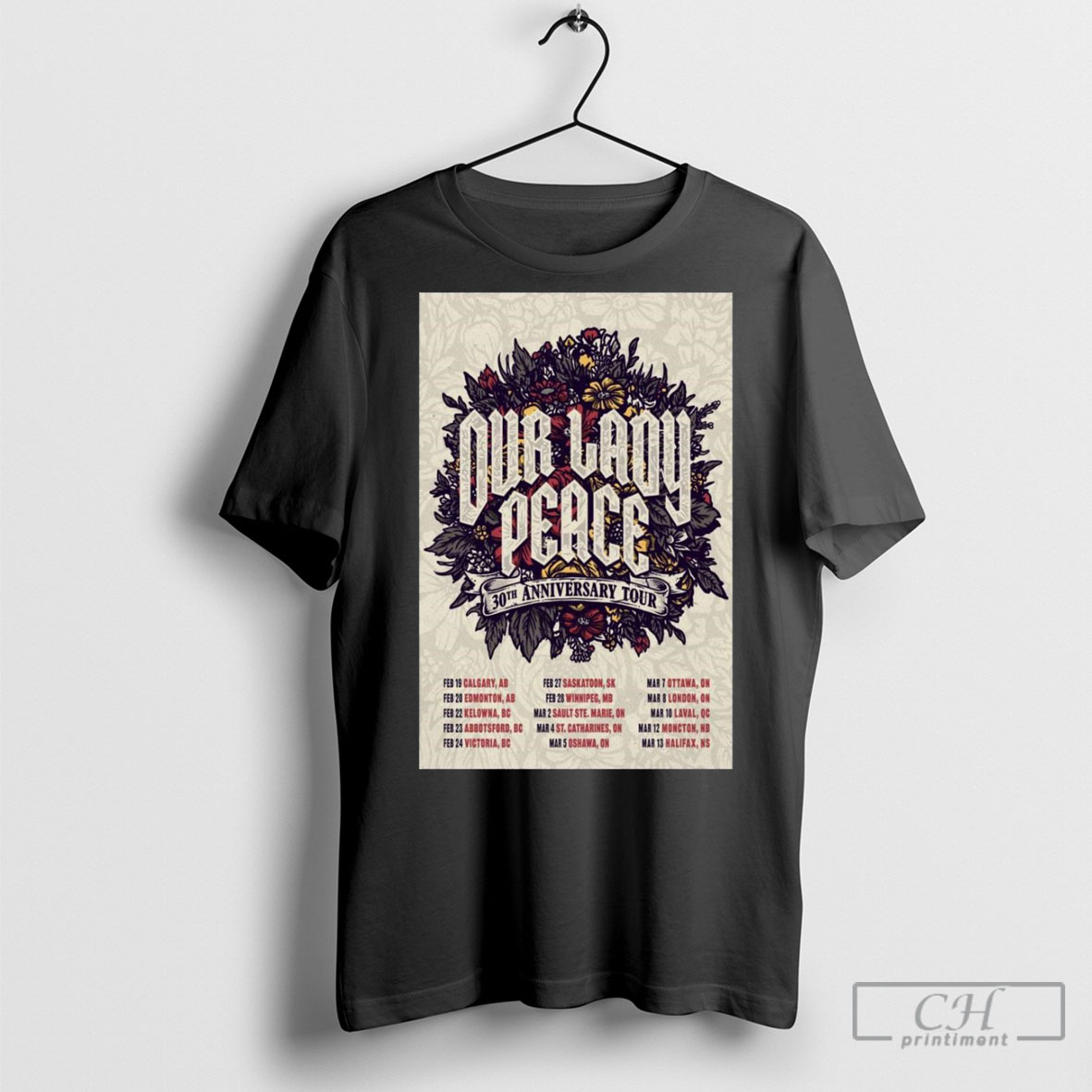 Official Our Lady Peace 30Th Anniversary Tour 2025 Shirt