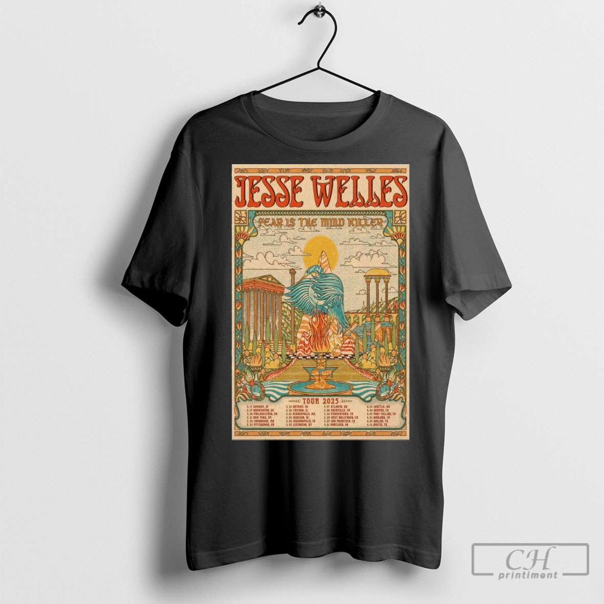 Official Jesse Welles Fear Is The Mind Killer Tour 2025 Shirt