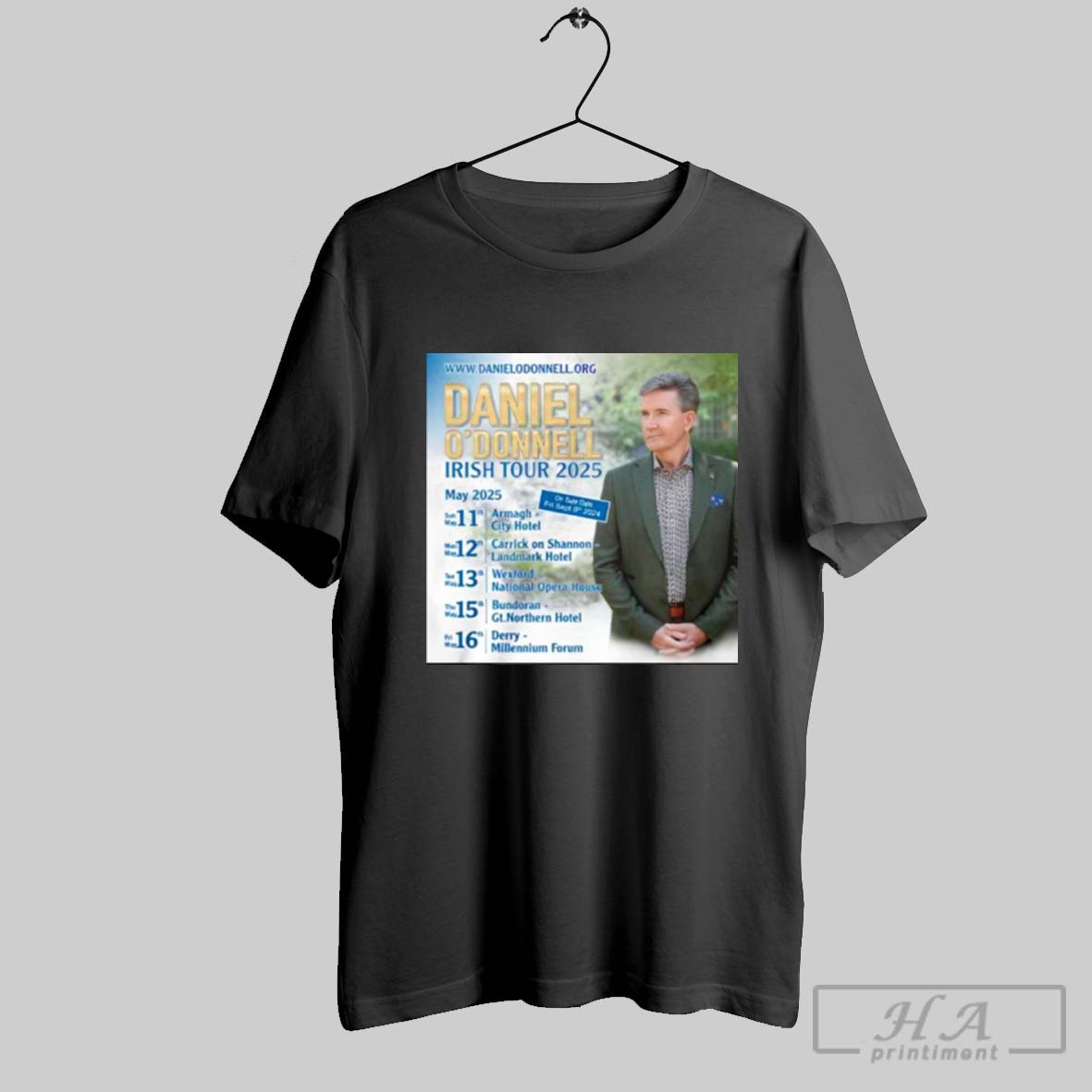 Official Daniel Odonnell Irish Tour 2025 Shirt