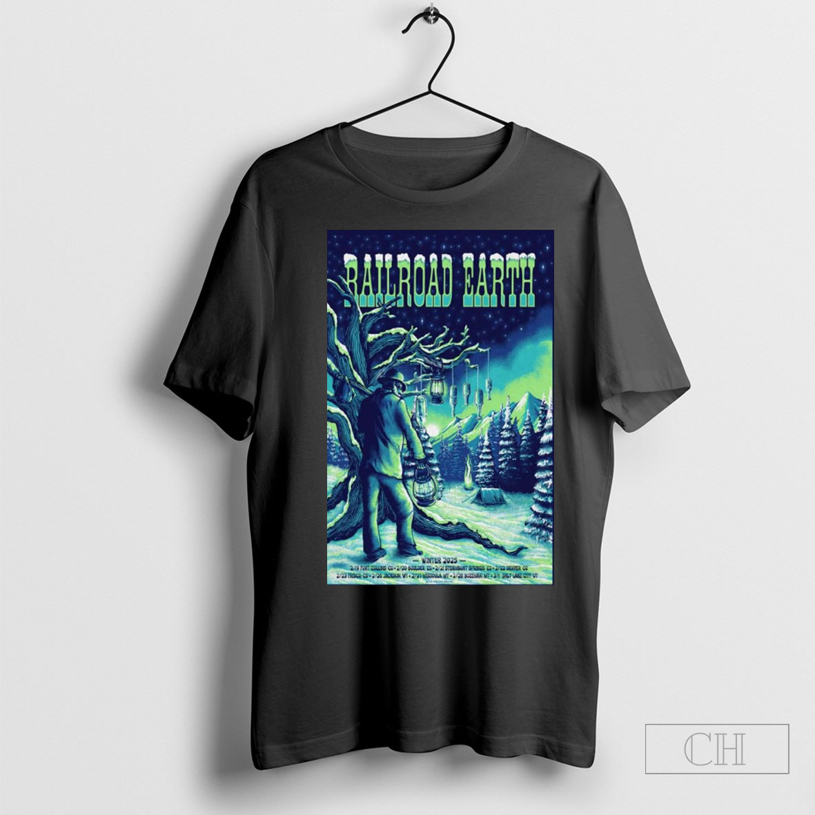 Official 2025 Railroad Earth Tour Winter Poster Shirt