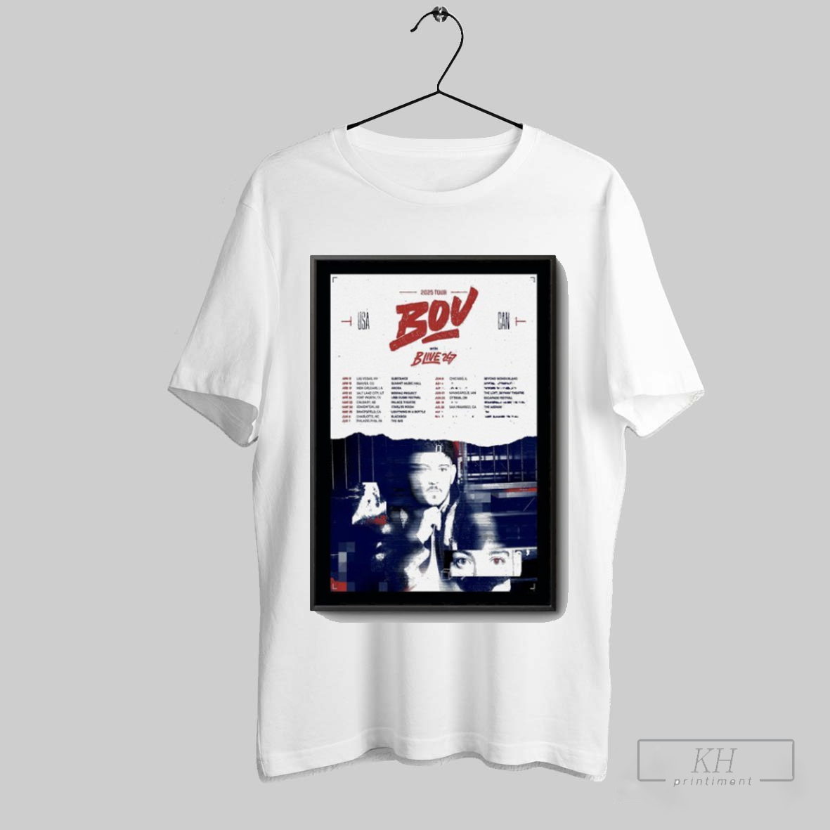 Official Bou Poster Usa Canada Tour 2025 Shirt Shirt