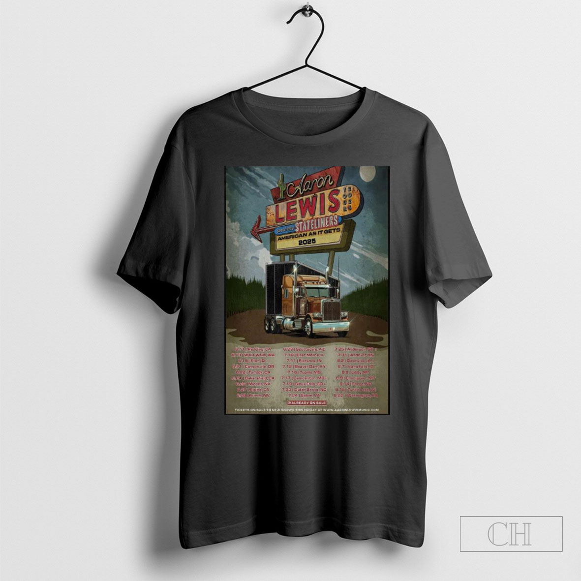 Offcial The American As It Gets Tour 2025 Aaron Lewis Poster Shirt SweatshirtShirt