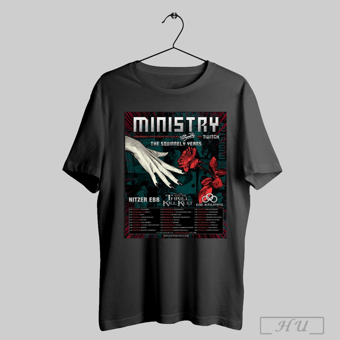 Ministry The Squirrely Years Tour 2025 Poster Shirt