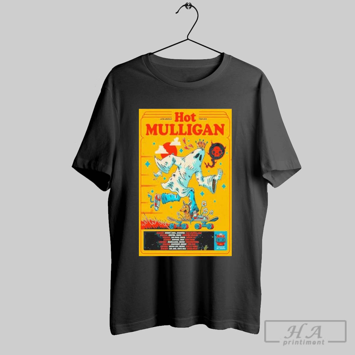 Mulligan Latin American Tour 2025 Poster Shirt