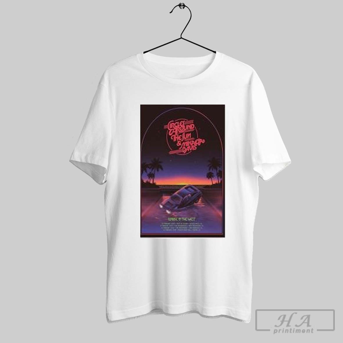Circles Around The Sun And Mikaela Davis Sunrise In The West Tour 2025 Shirt