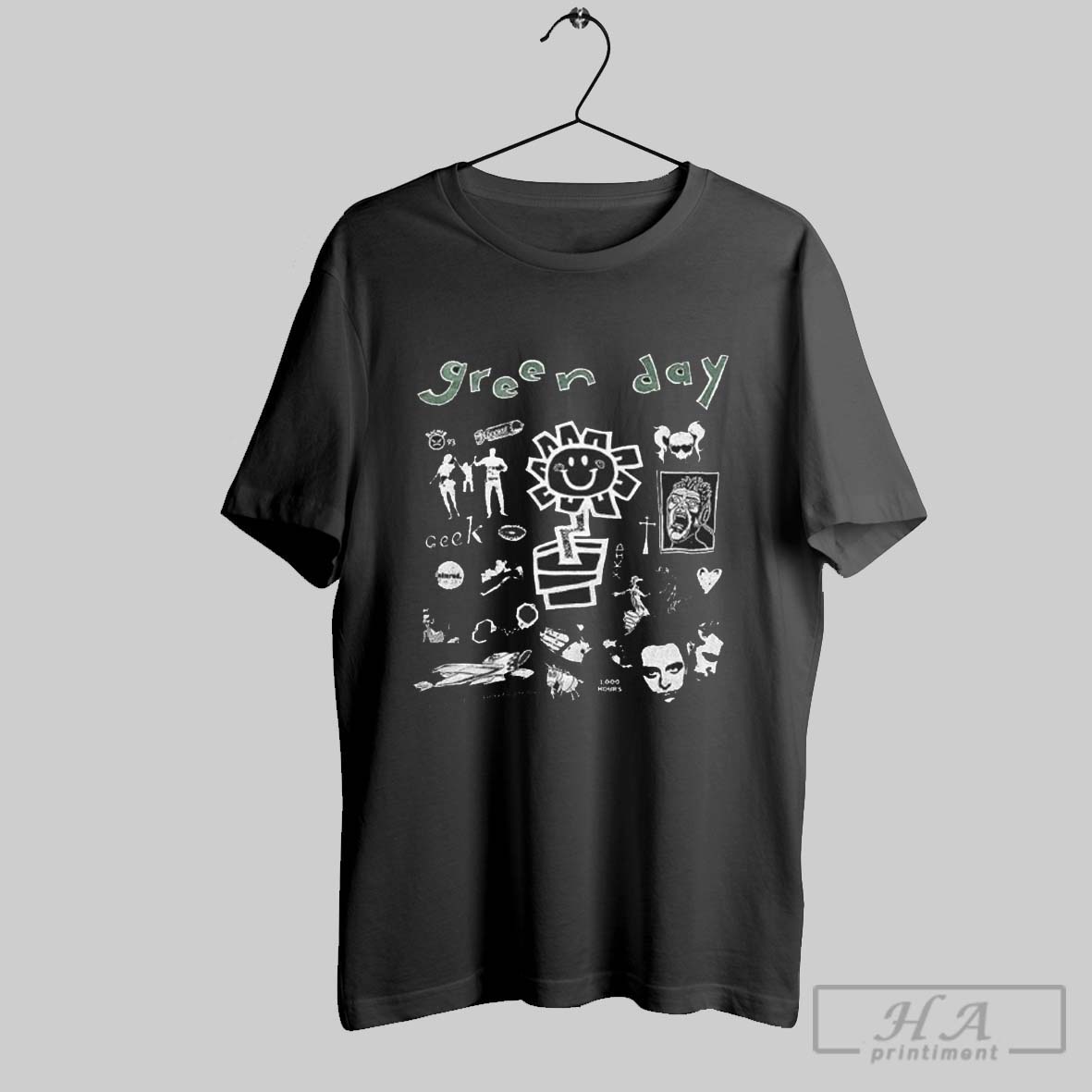 Green Day Tour 2025 Asia And Australia 1000 Hours Painting Shirt