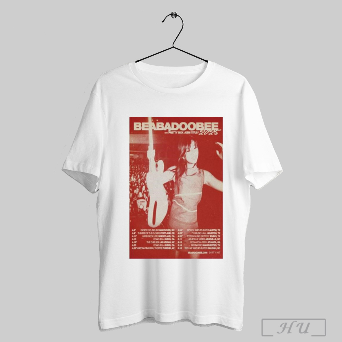 Beabadoobee With Pretty Sick Keni Titus Tour 2025 Shirt