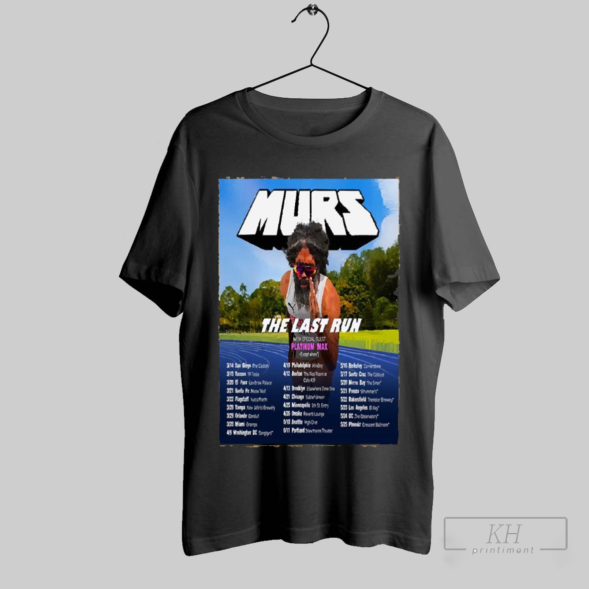 Best Murs The Last Run With Special Guest Platinum Max Tour Dates 2025 Shirt