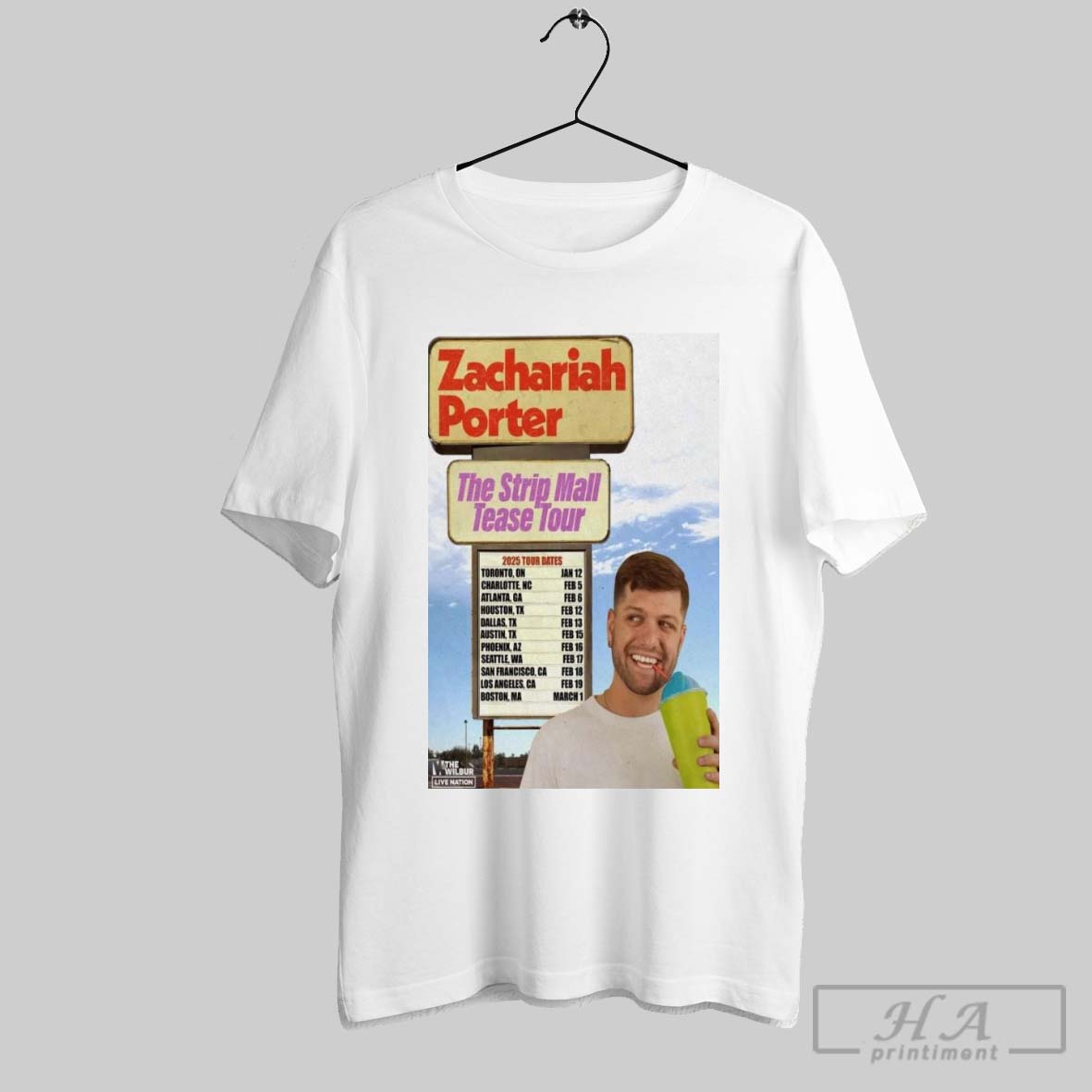 Zachariah Porter The Strip Mall Tease Tour 2025 Shirt