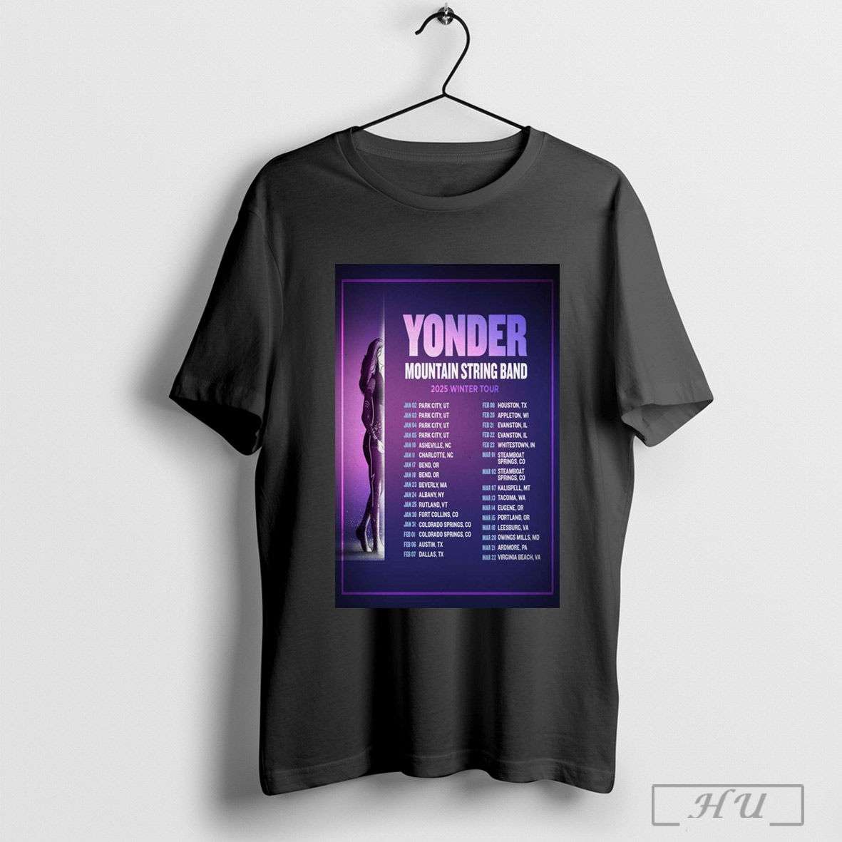 Yonder Mountain String Band Poster Winter Tour 2025 Shirt