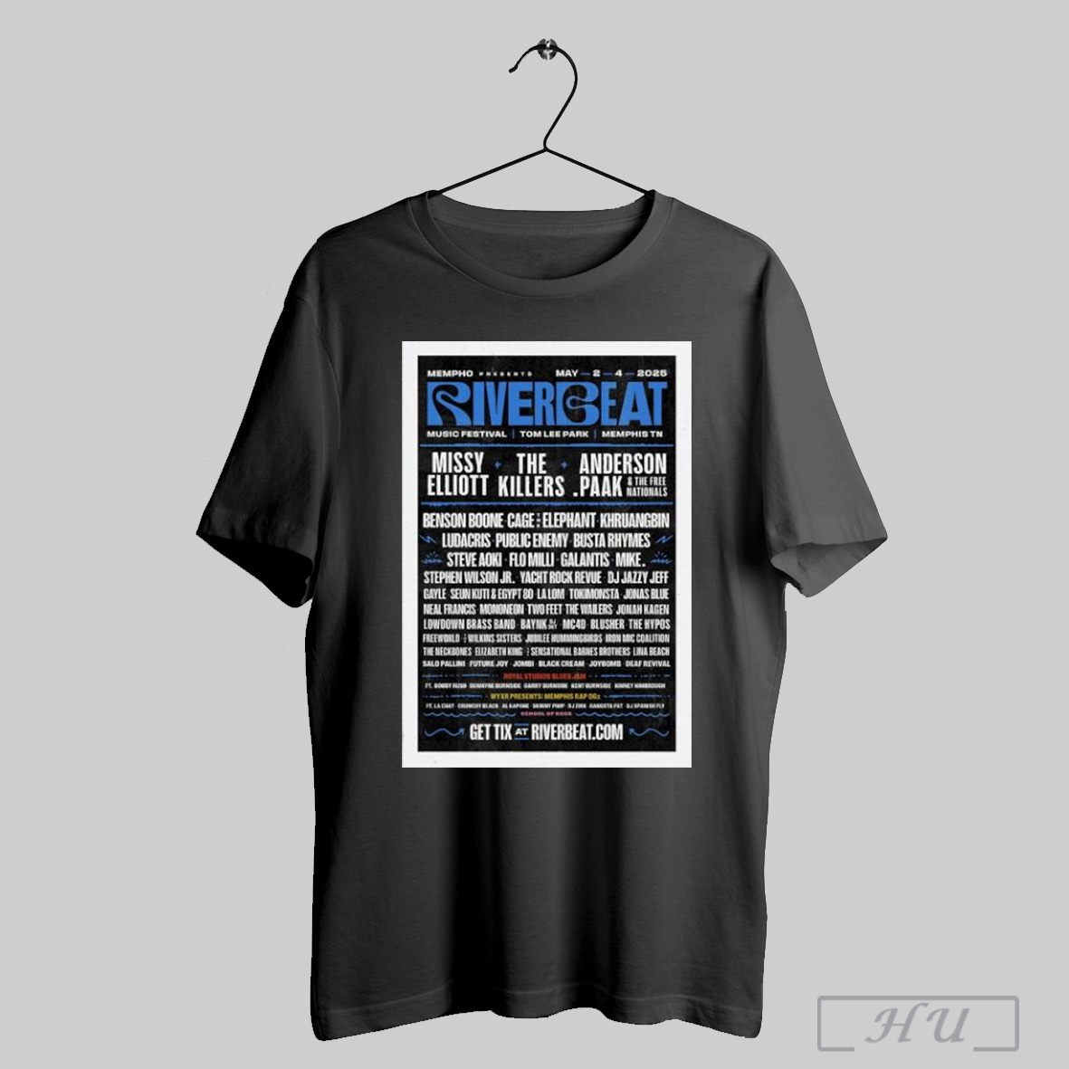 Tour Poster Riverbeat Music Festival In Memphis Tn On May 2 4 2025 Shirt Poster