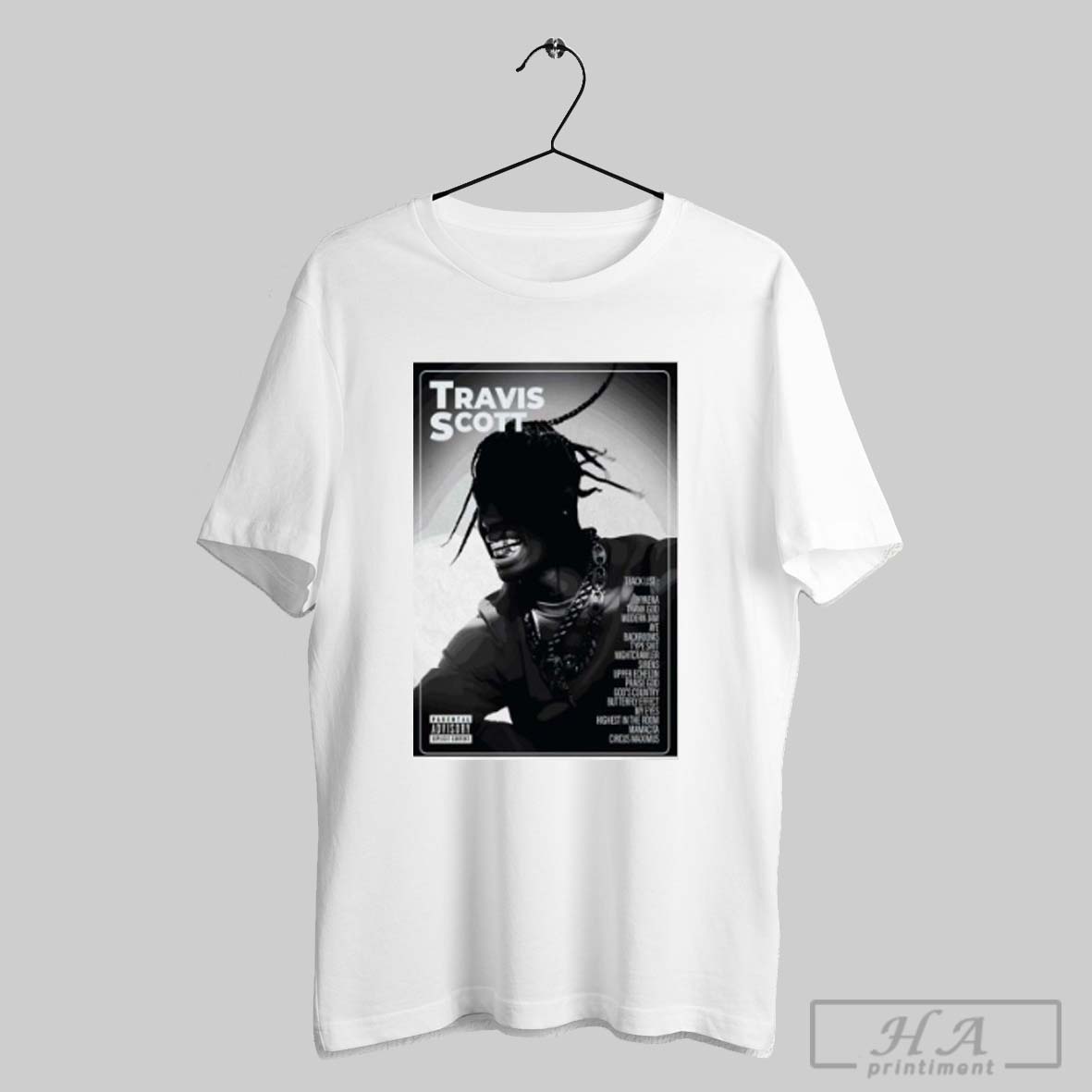 Travis Scott Track List Tour 2025 Advisory Poster Shirt