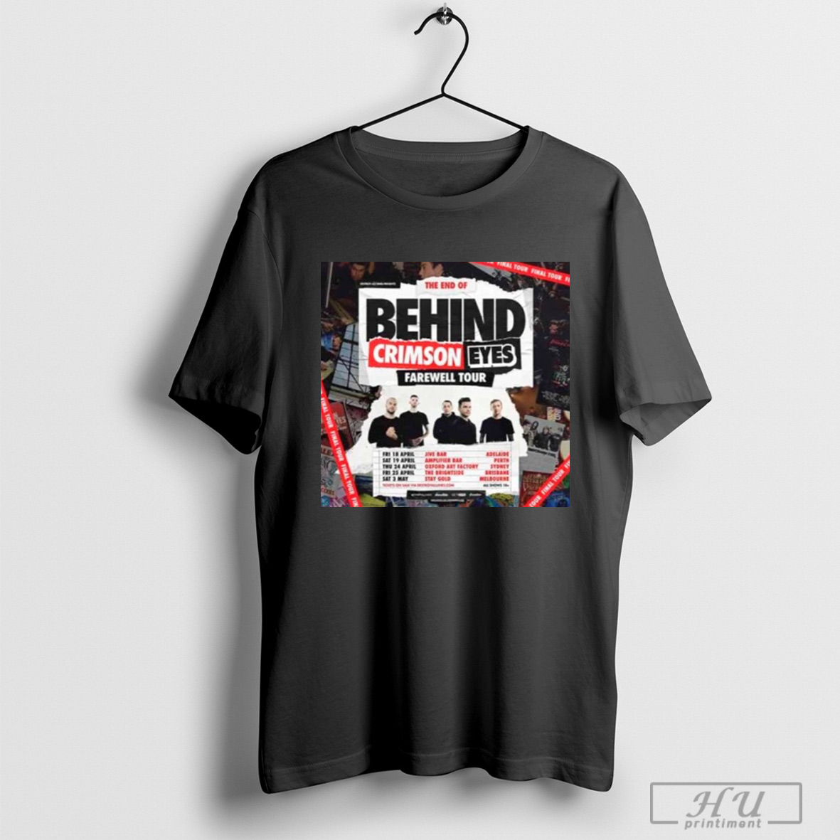 Trendy Behind Crimson Eyes Farewell Tour 2025 Starting In April Schedule List Date Shirt