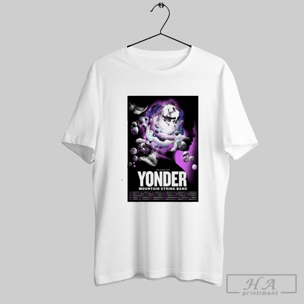 Show Yonder Mountain String Band Winter Tour 2025 Poster Shirt