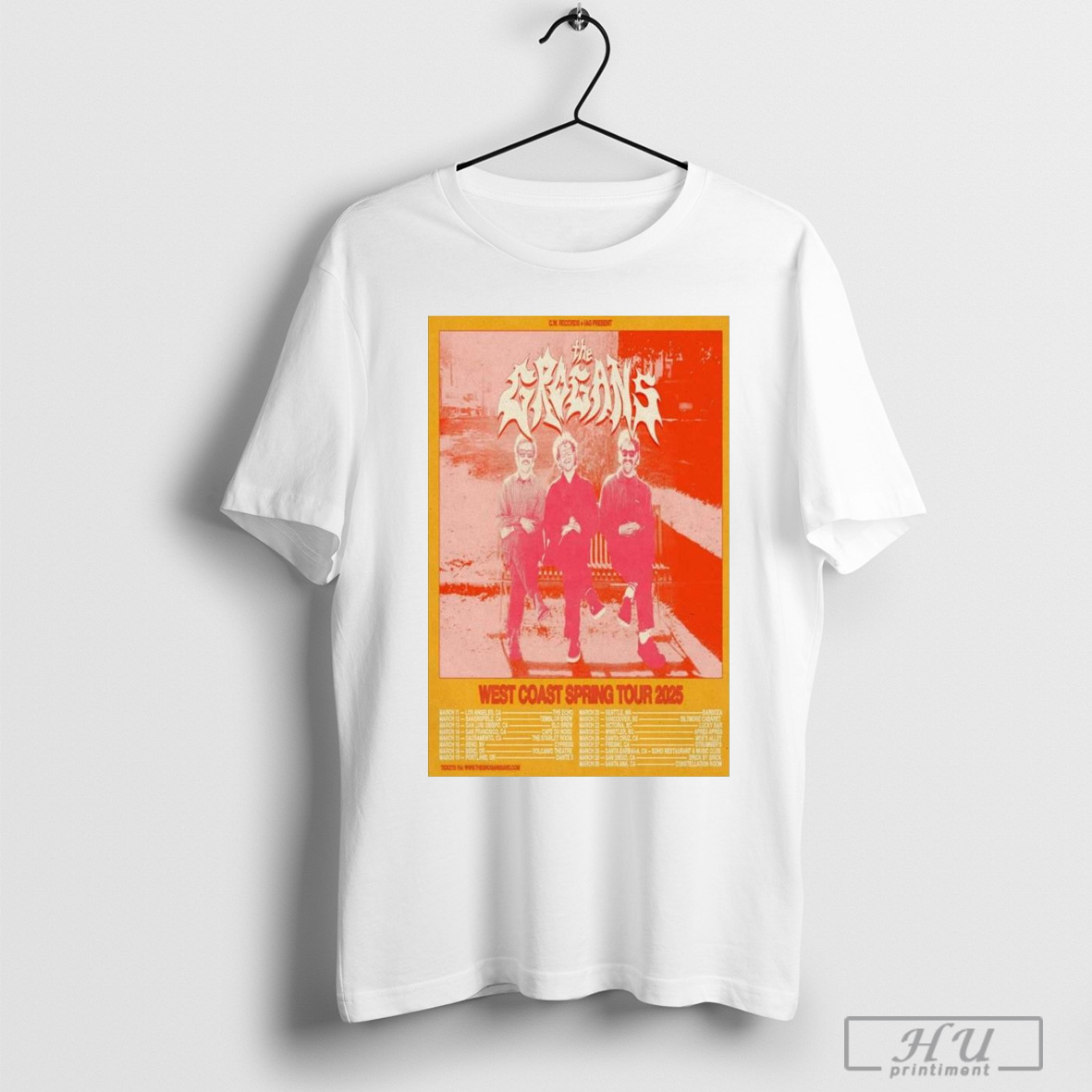 The Grogans West Coast Spring Tour 2025 Shirt
