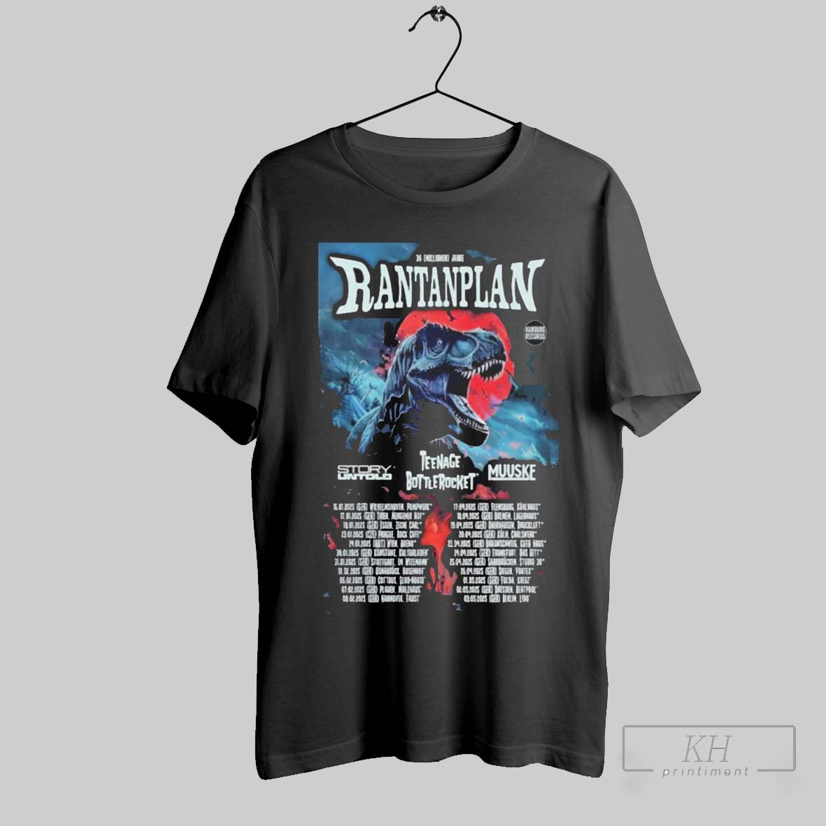 Rantanplan European Tour 2025 Poster Shirt Shirt Cutom Poster Coffee Mugs Ornaments