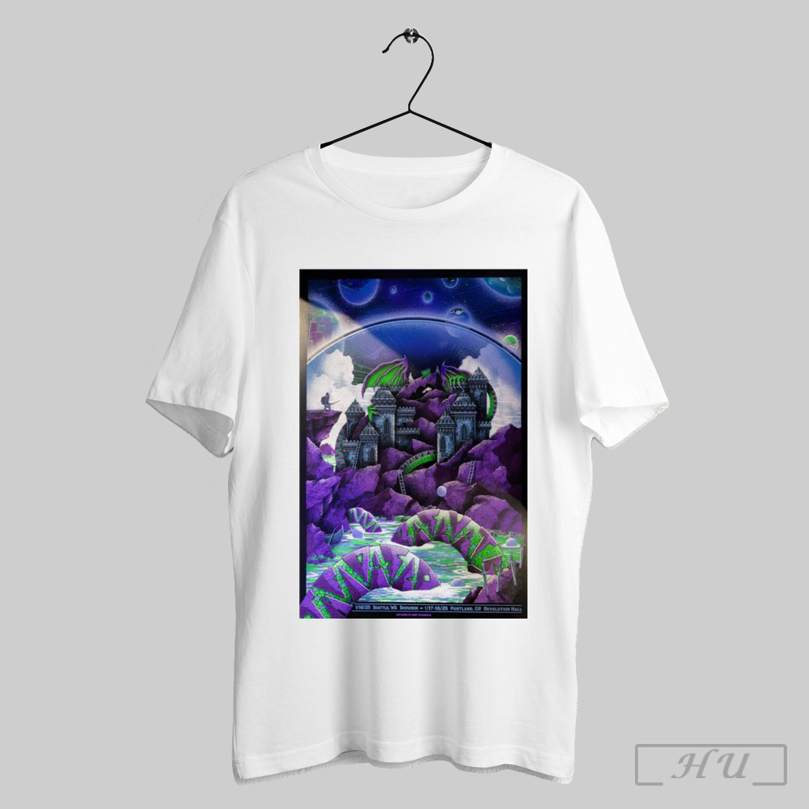 Poster The Disco Biscuits Spaga In Bubble Seattle And Portland Tour Jan 16 17 2025 Shirt