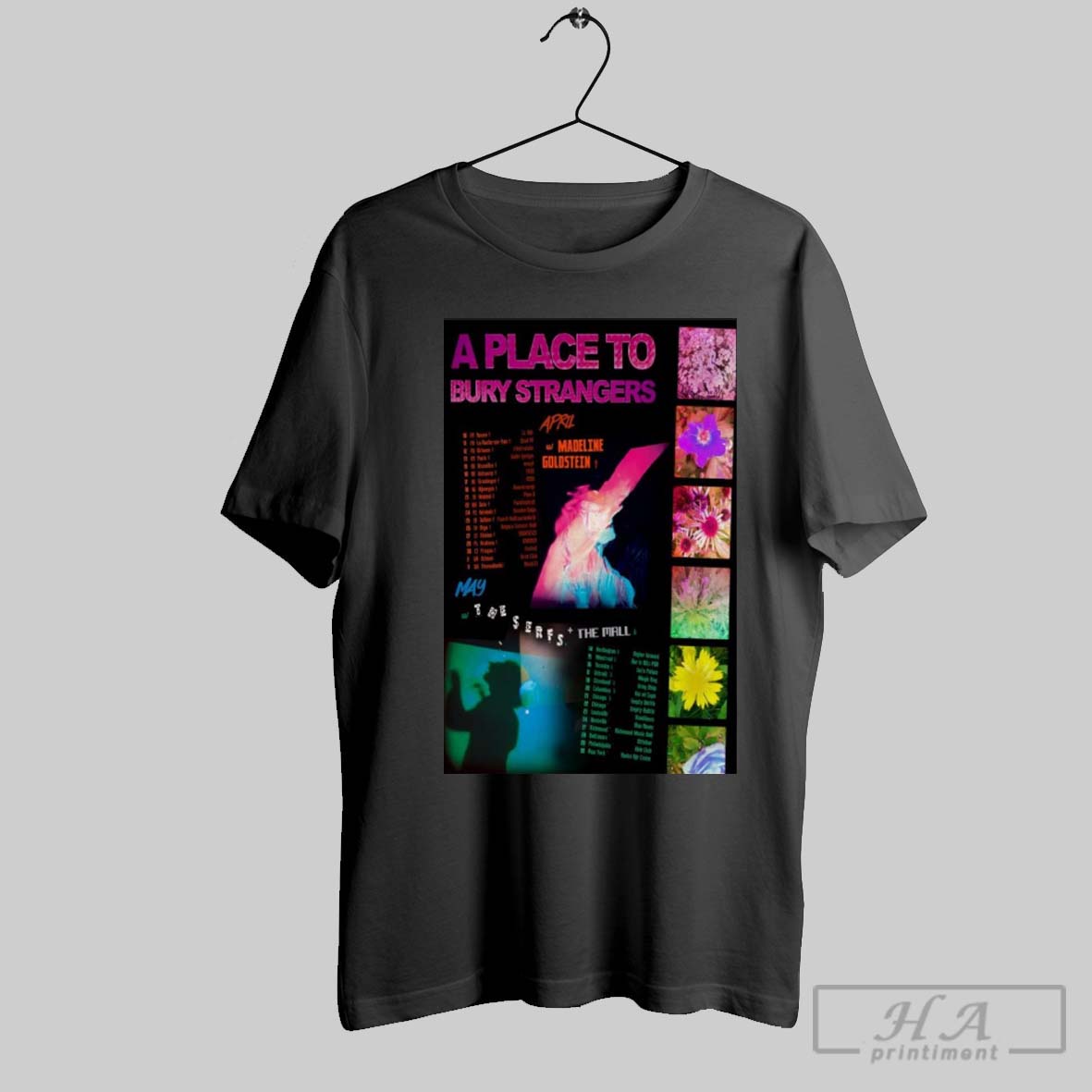 Poster A Place To Bury Strangers April May Tour 2025 Shirt