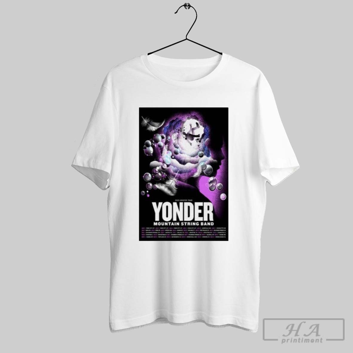 Official Show Yonder Mountain String Band Winter Tour 2025 Poster Shirt