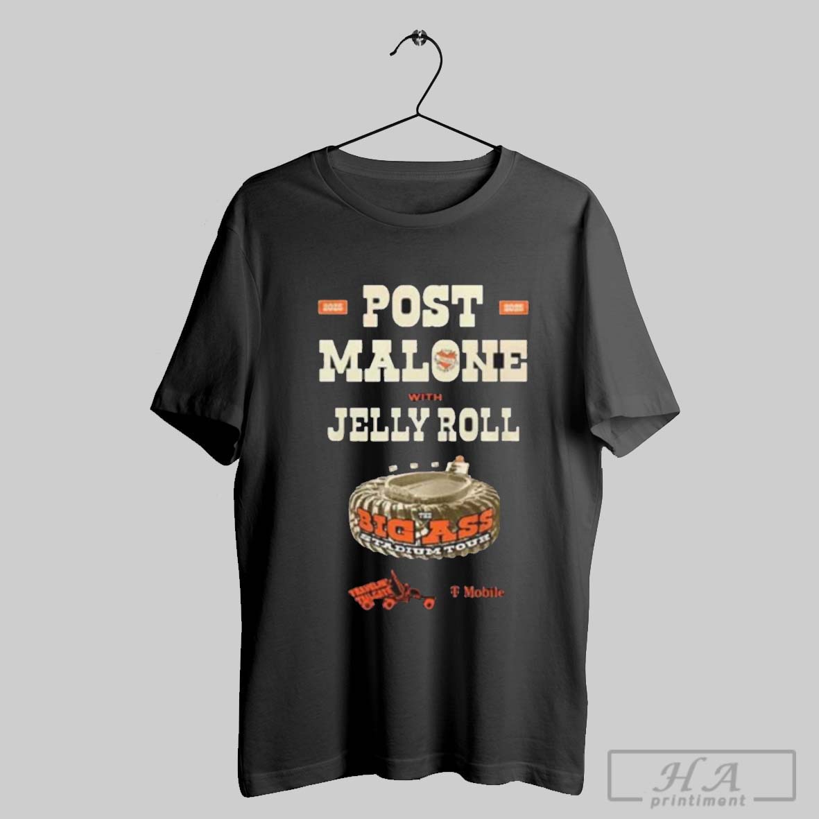 Official San Francisco Giants Mlb X Post Malone Big Ass Stadium Tour 2025 Shirt