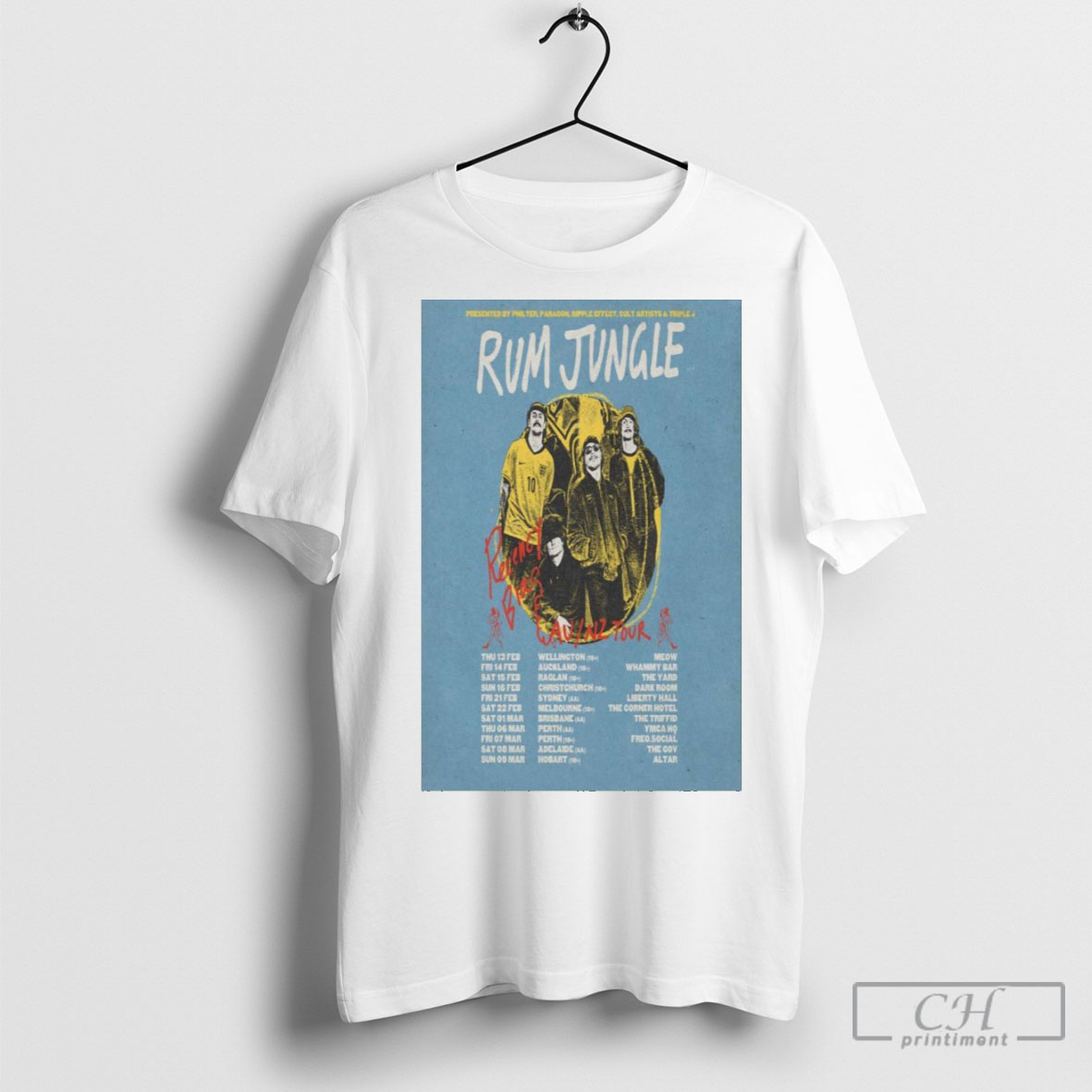 Official Rum Jungle Au Nz Tour 2025 Poster Shirt