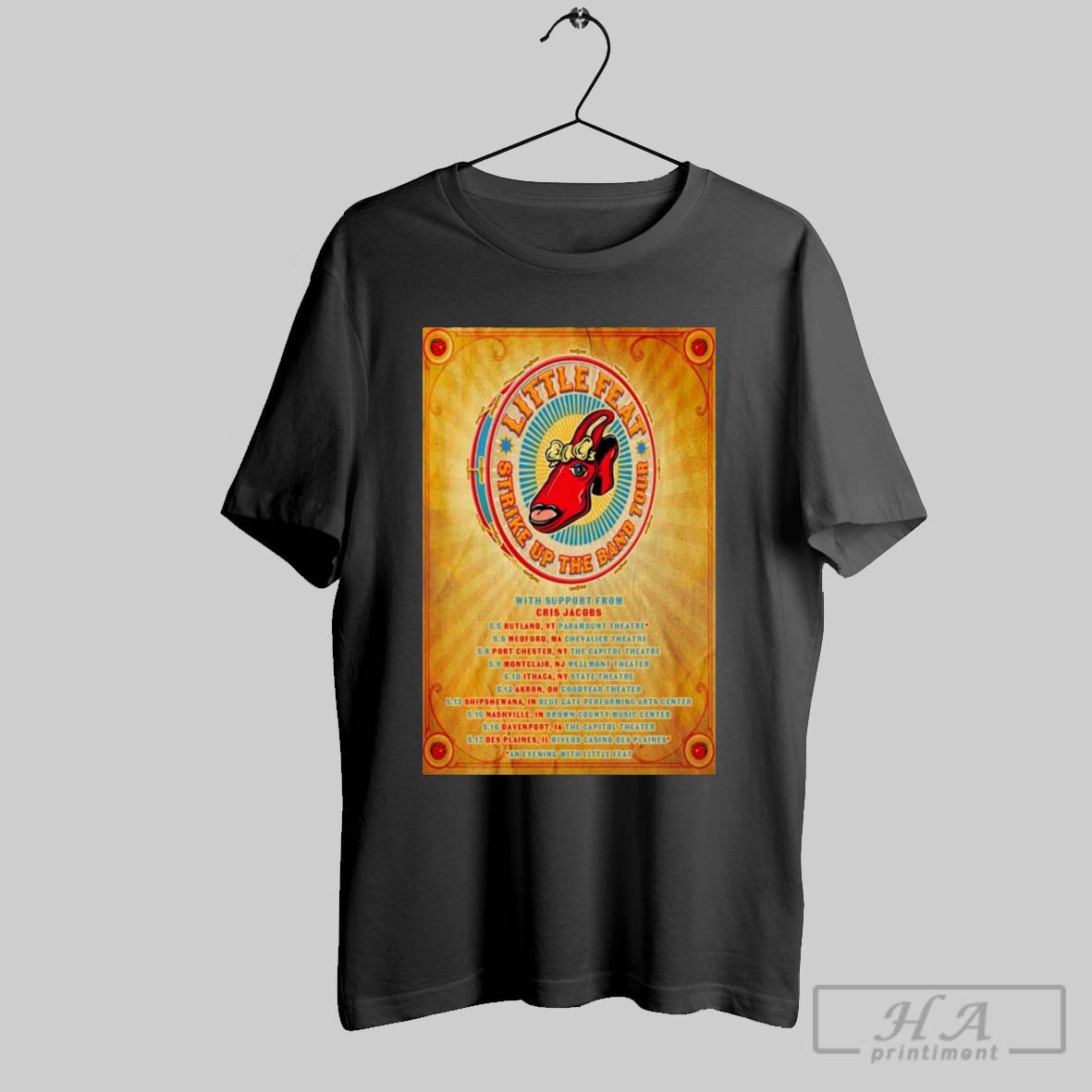 Official Poster Little Feat Strike Up The Band Tour 2025 Shirt
