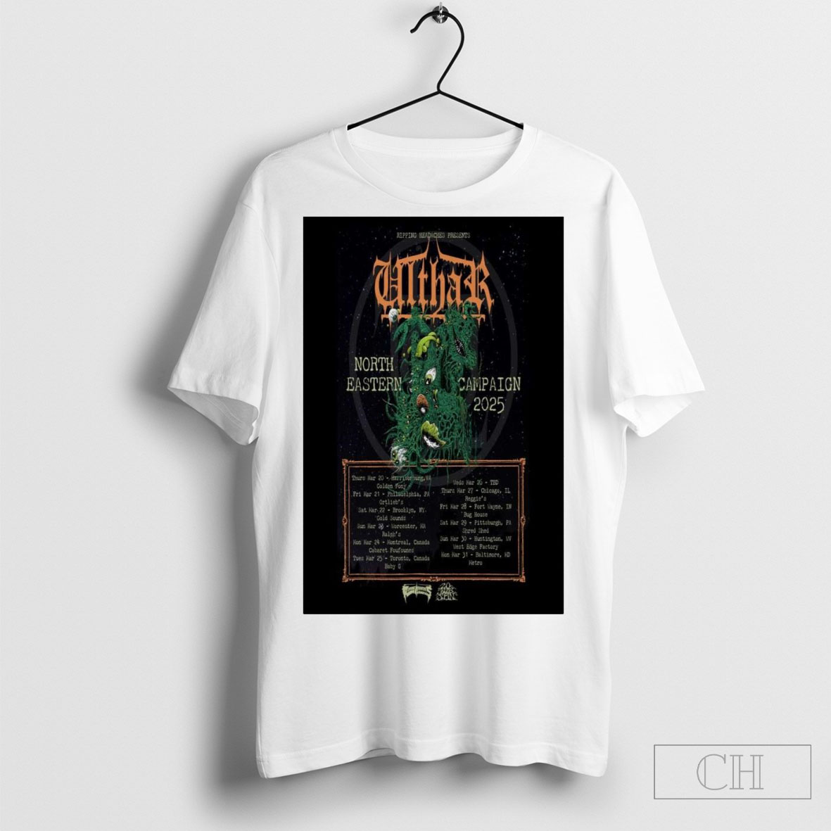 Official Ripping Headaches Presents Ulthar North Eastern Campaign Tour 2025 Shirt Cutom Poster Coffee Mugs Ornaments