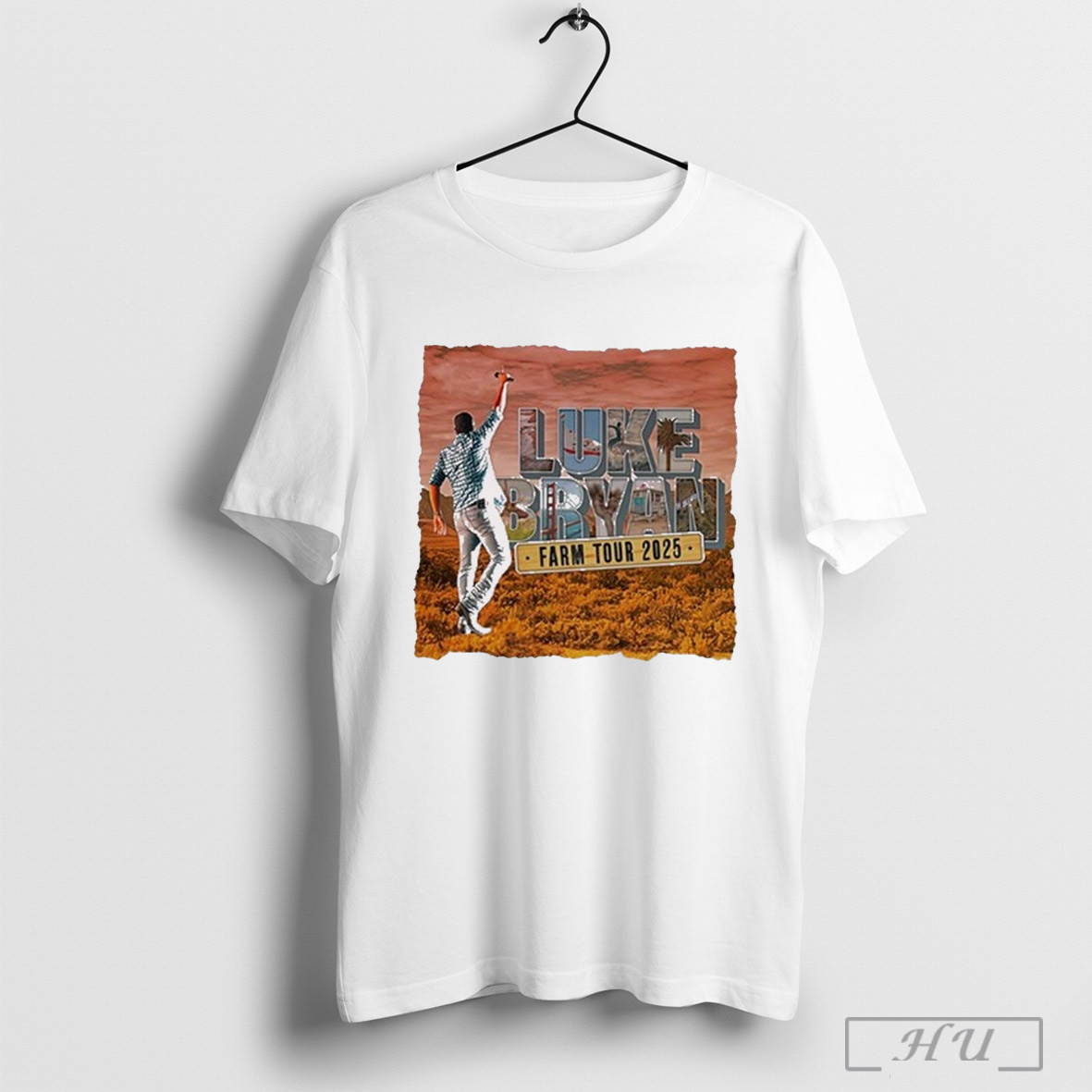 Official Luke Bryan Farm Tour May 16 2025 Clovis Ca Painting Shirt