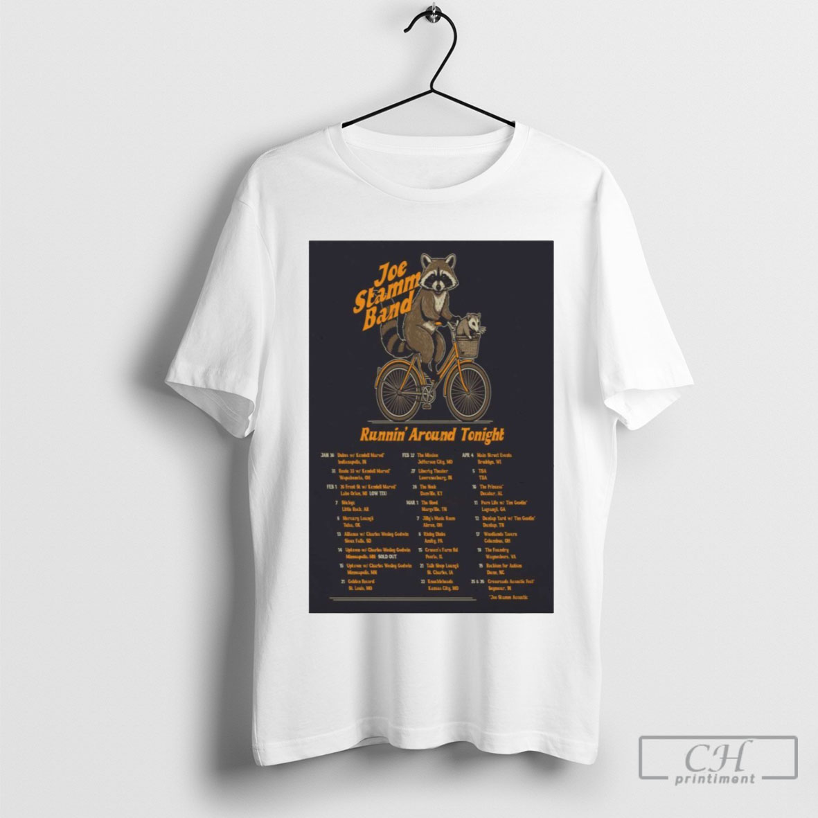 Official Joe Stamm Band Runnin Around Tonight Tour 2025 Poster Shirt