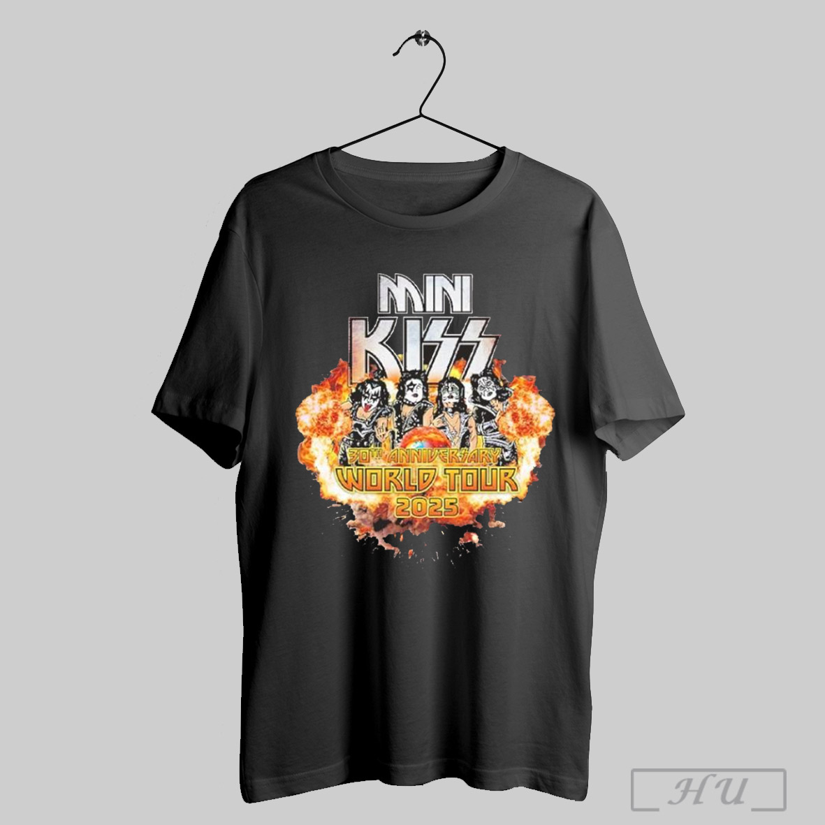 Mini Kiss 30Th Anniversary World Tour 2025 Tour Dates List The Test Littlest Band In The World Two Sides Unisex Shirt Poster