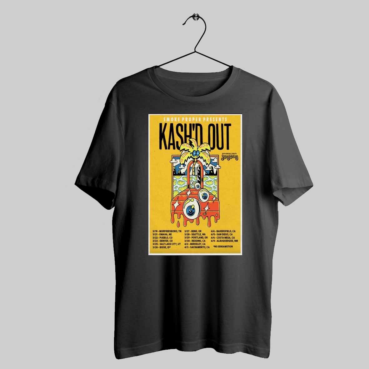 Kashd Out West Coast Tour 2025 Poster Shirt