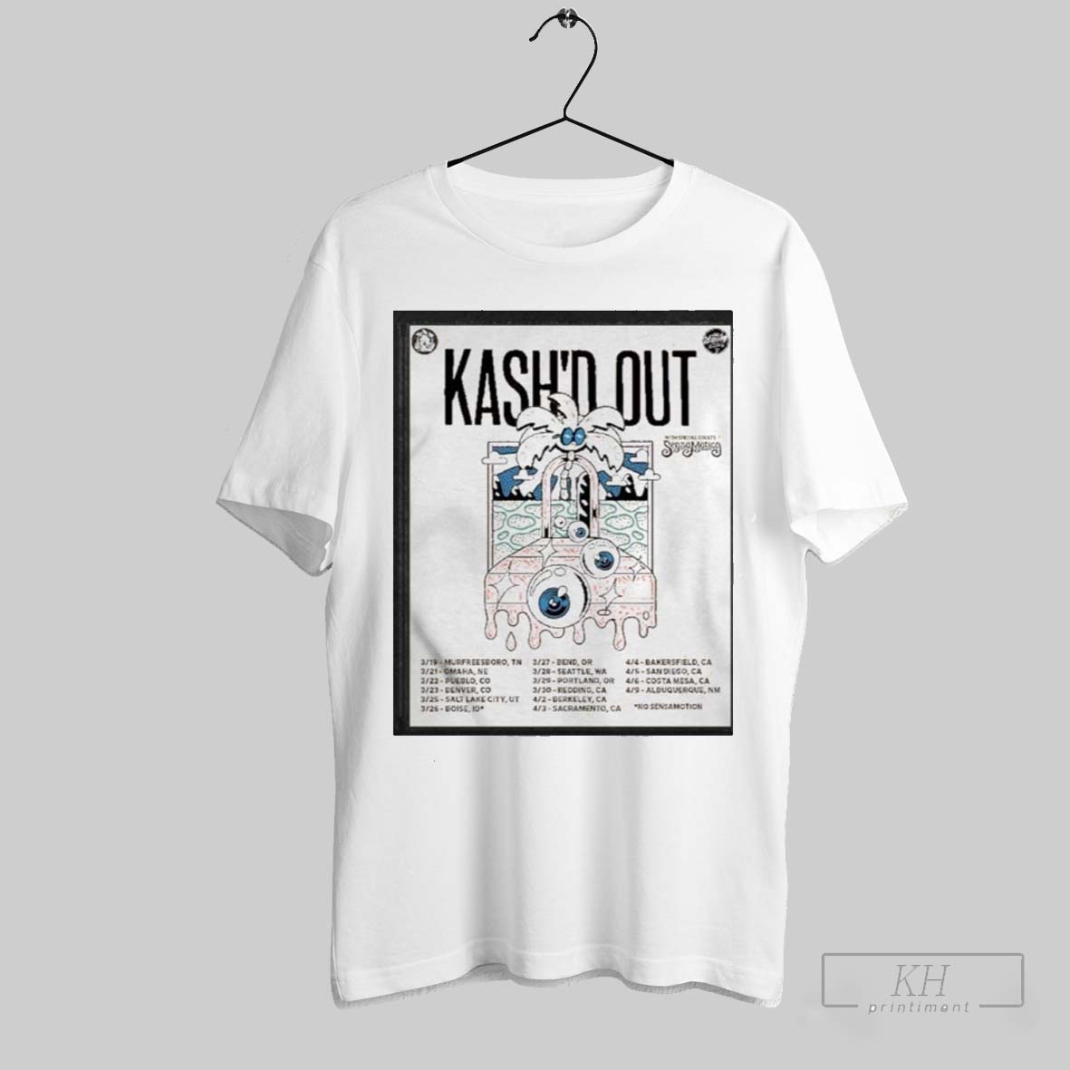 Kashd Out West Coast Tour 2025 Poster Shirt Shirt Cutom Poster Coffee Mugs Ornaments