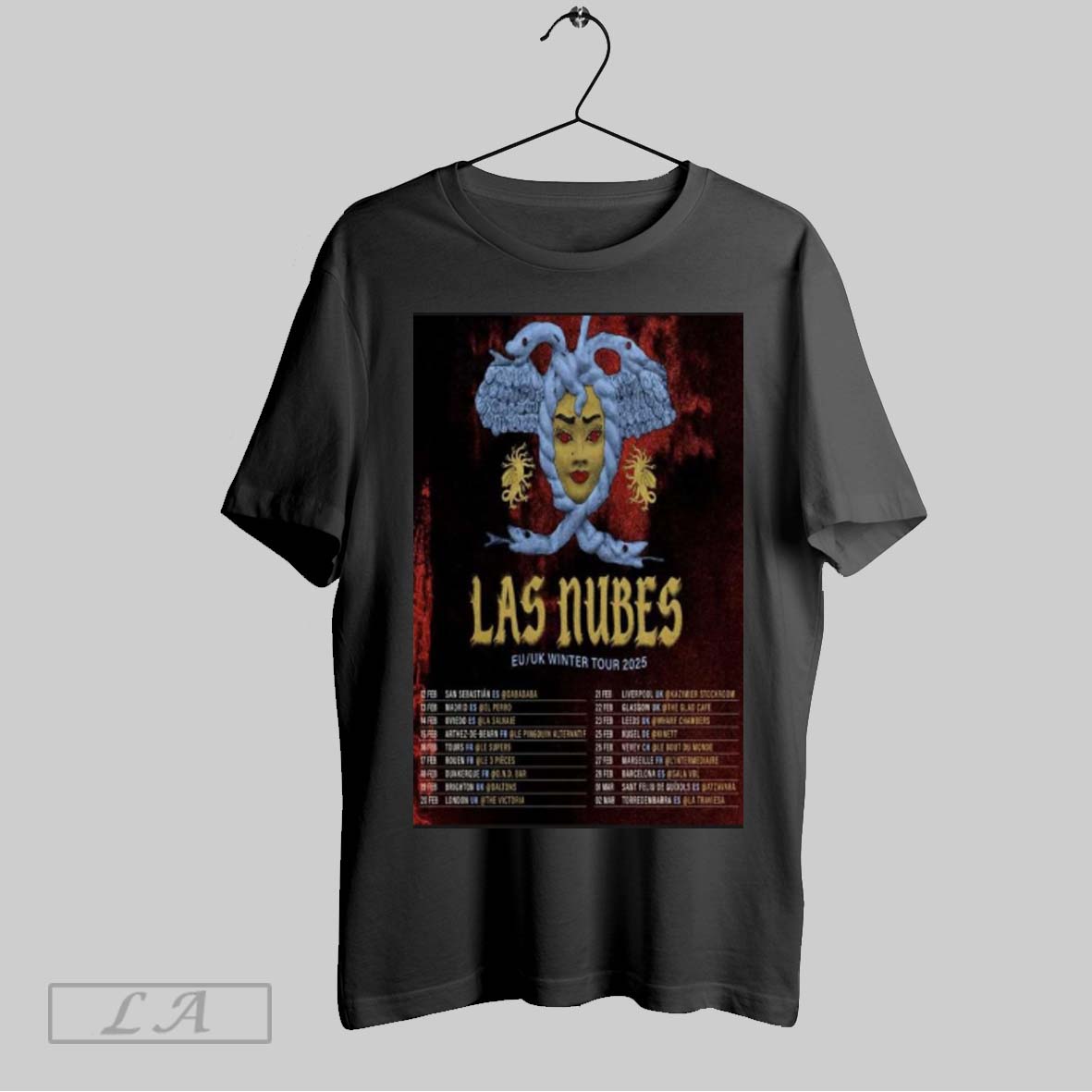Las Nubes Winter Tour 2025 Poster Shirt