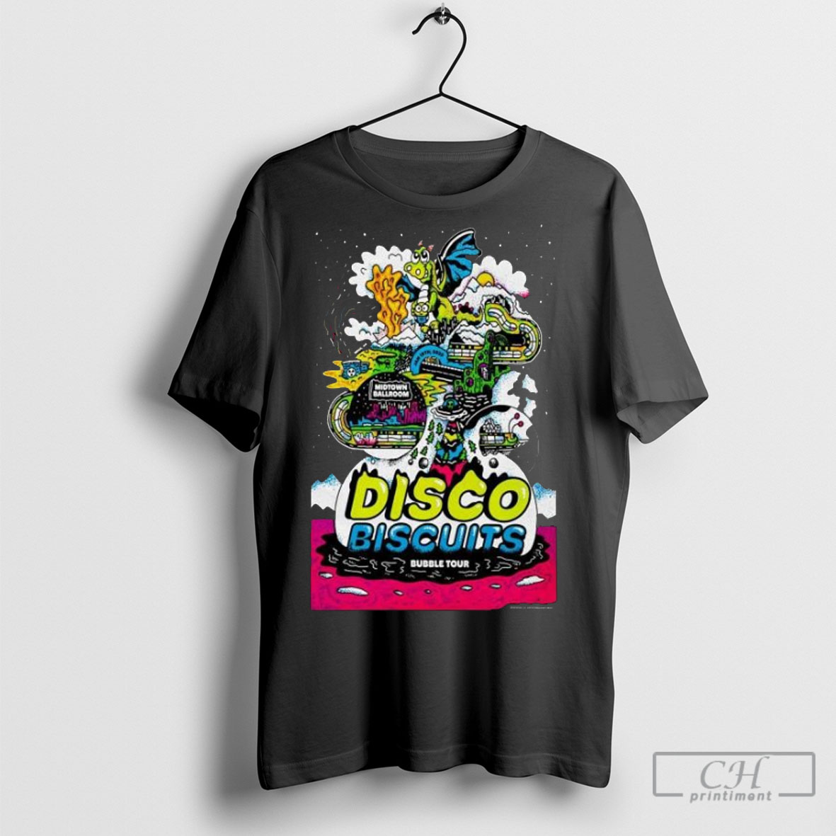Disco Biscuits Jan 19 2025 Midtown Ballroom In Bend Or Tour Shirt