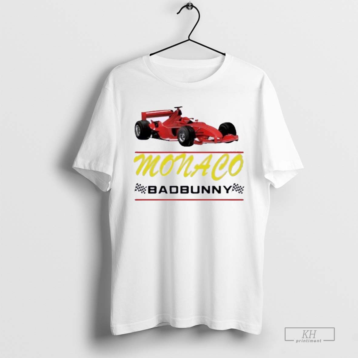 Bad Bunny Most Wanted Monaco Race Car Tour 2025 Shirt Shirt Cutom Poster Coffee Mugs Ornaments