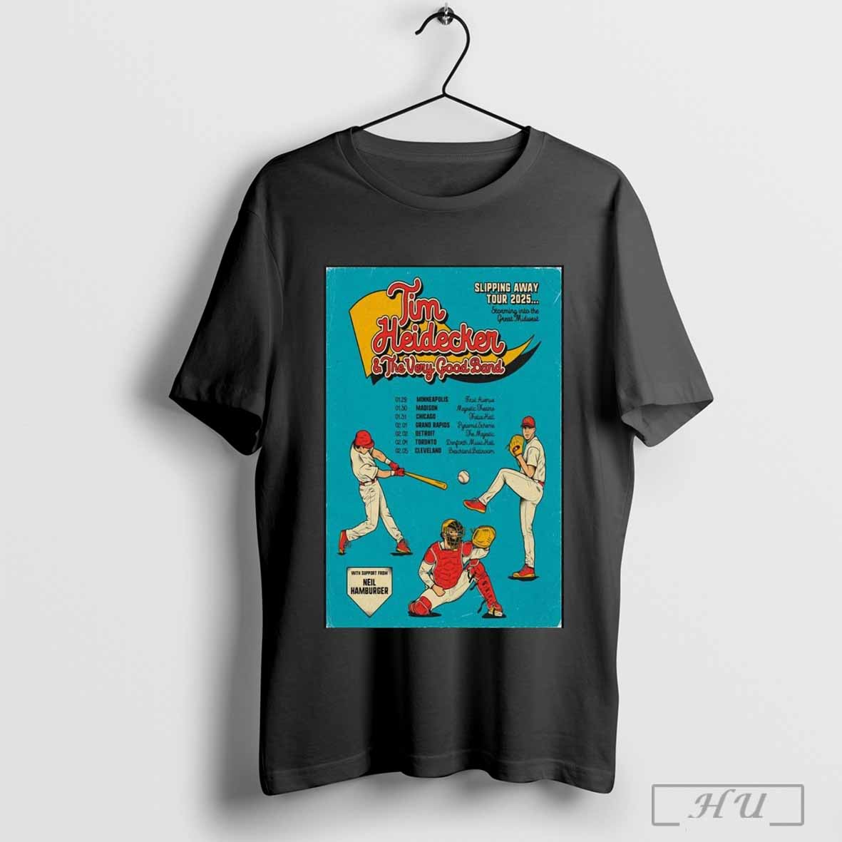 Tim Heidecker Slipping Away Tour 2025 Poster Shirt