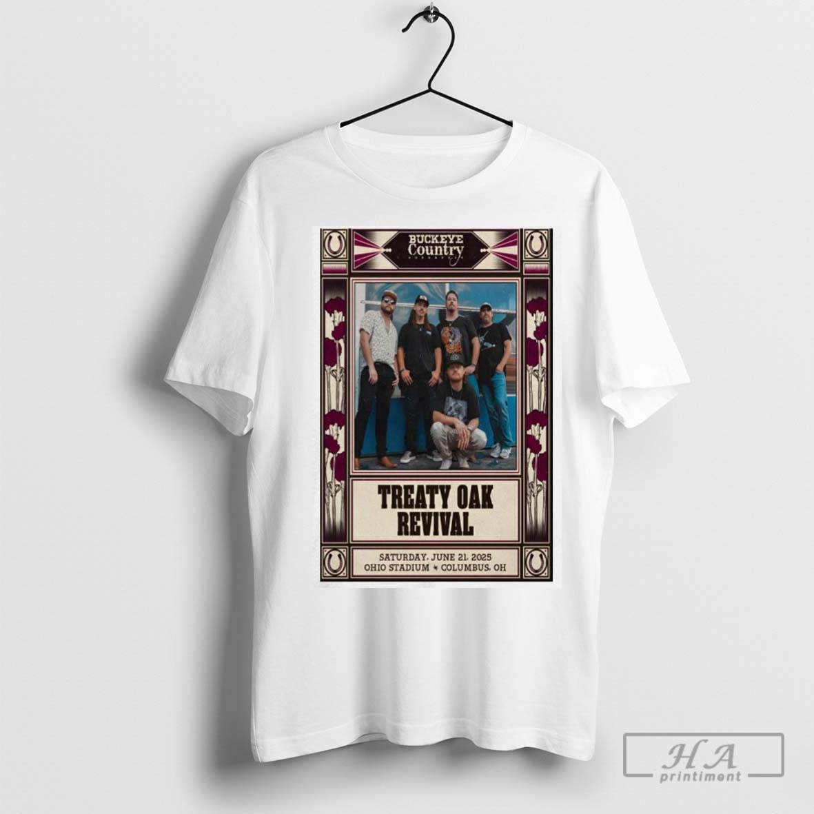 Treaty Oak Revival June 21 2025 Ohio Stadium Tour Poster Shirt
