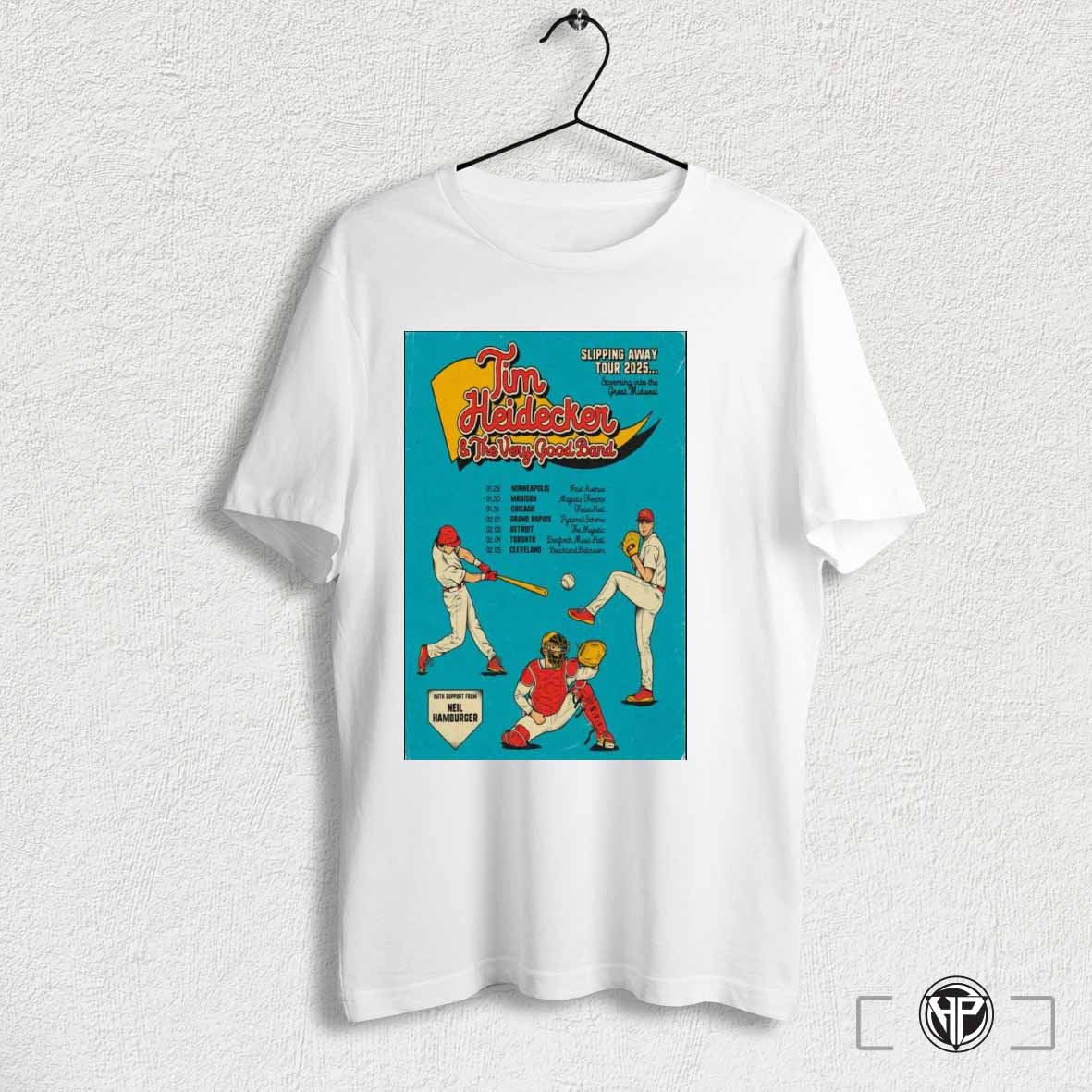 Officialposter Tim Heidecker And The Very Good Band Slipping Away Tour 2025 Shirt