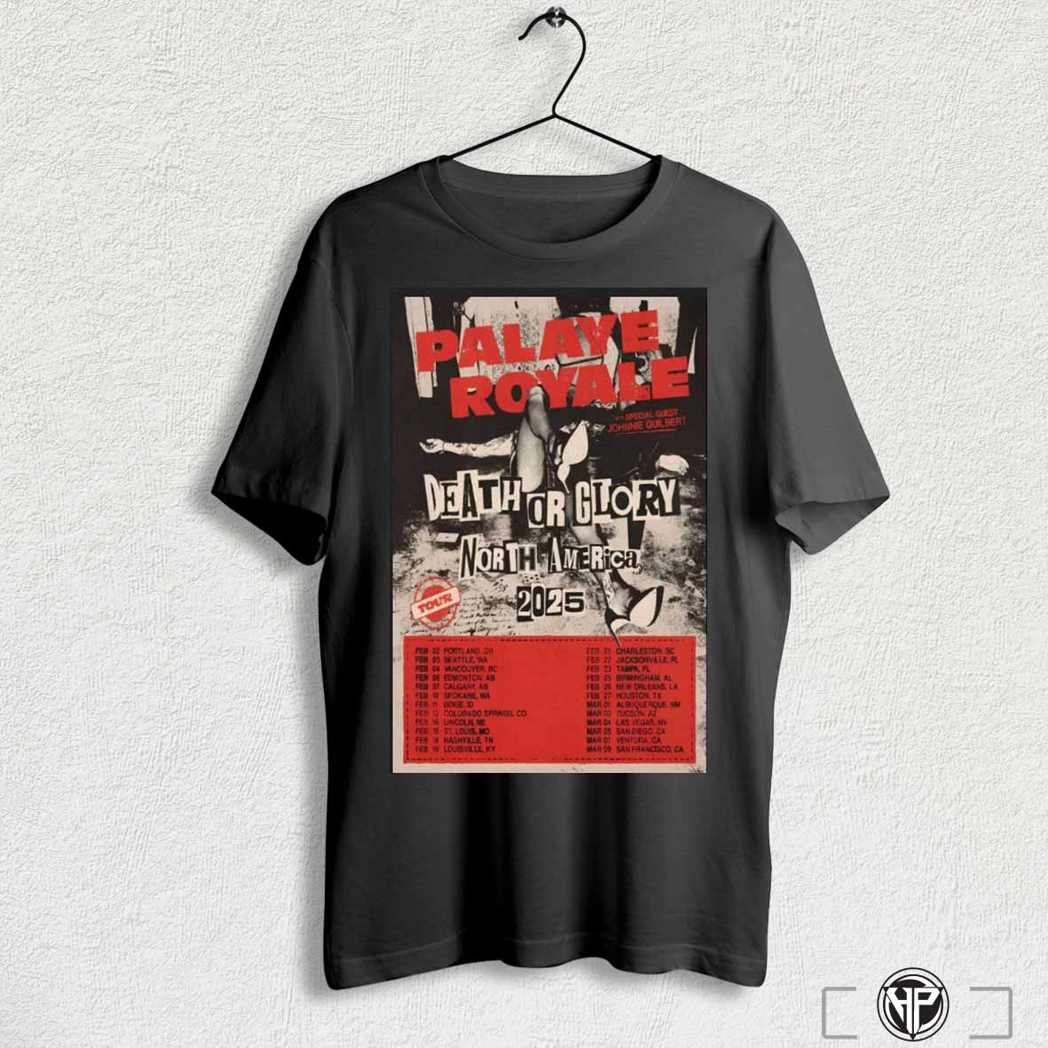 Official Palaye Royale Death Or Glory North America World Tour 2025 Poster Shirt Trending