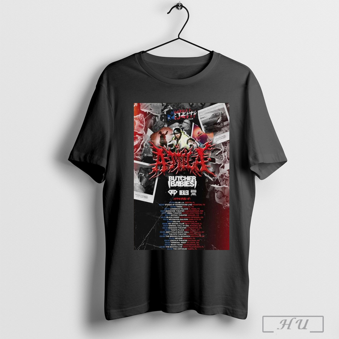 Official The Americas Rejects Tour 2025 Attila Shirt