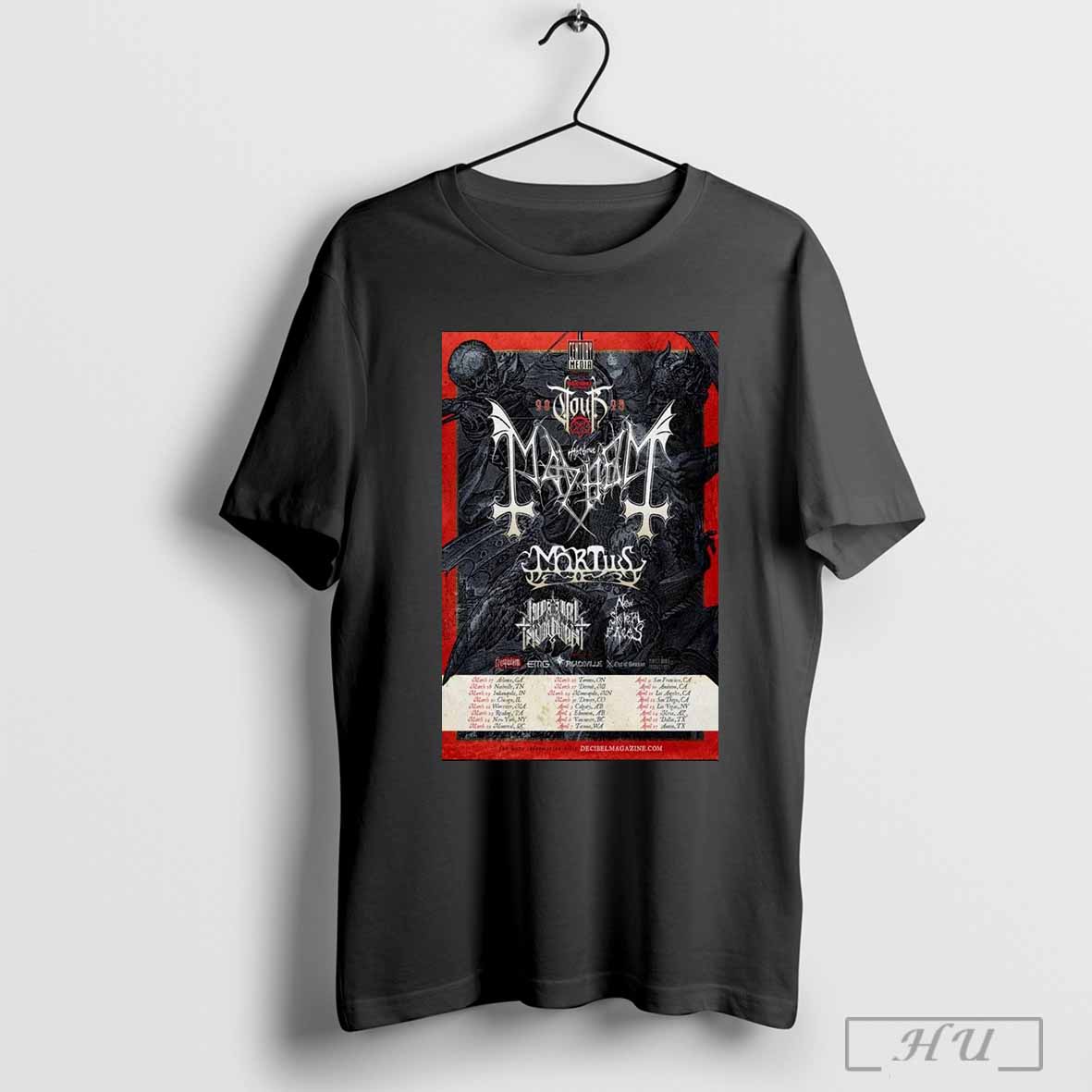 Official Mayhem Decibel Magazine Tour 2025 Shirt