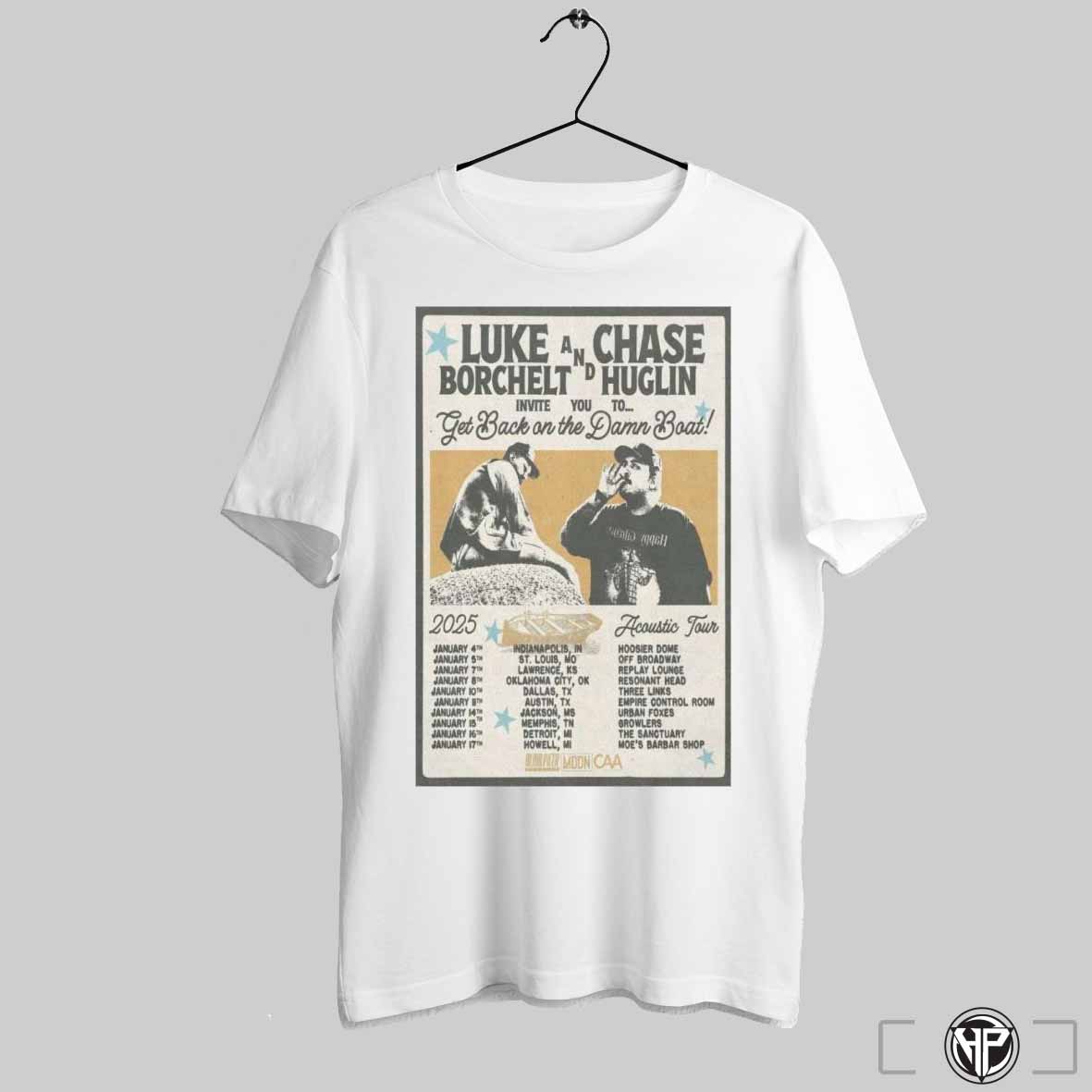 Luke Borchelt And Chase Huglin 2025 Acoustic Tour Shirt Trendy Sweatshirt