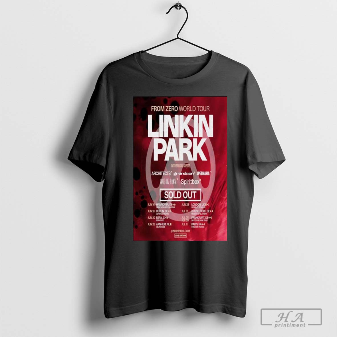 Linkin Park From Zero World Tour 2025 Poster Shirt
