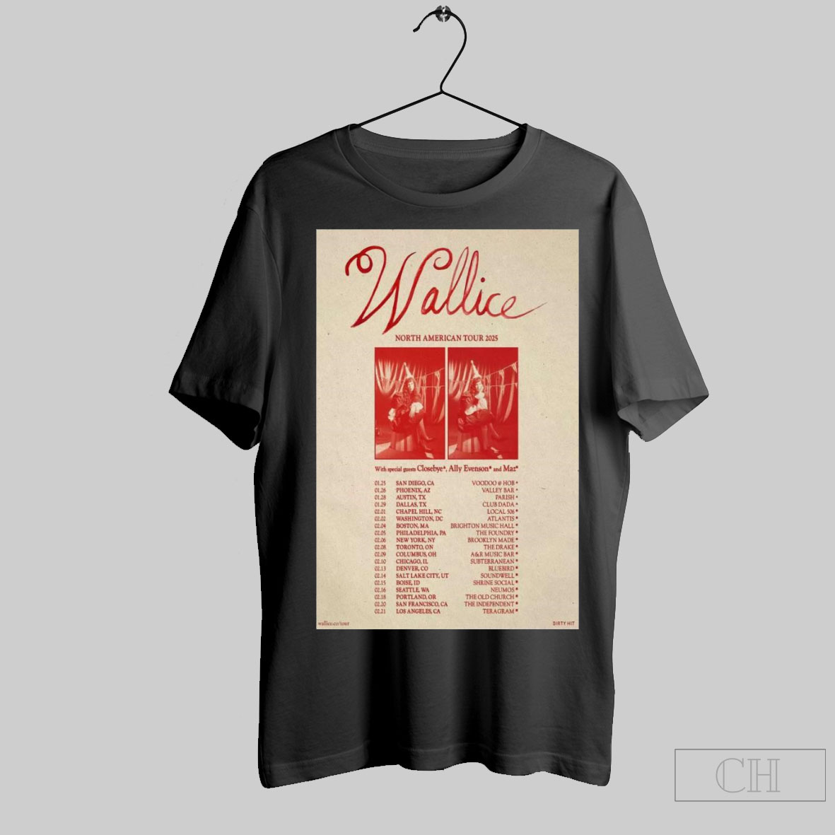 2025 Wallice North American Tour Poster Shirt Sweater