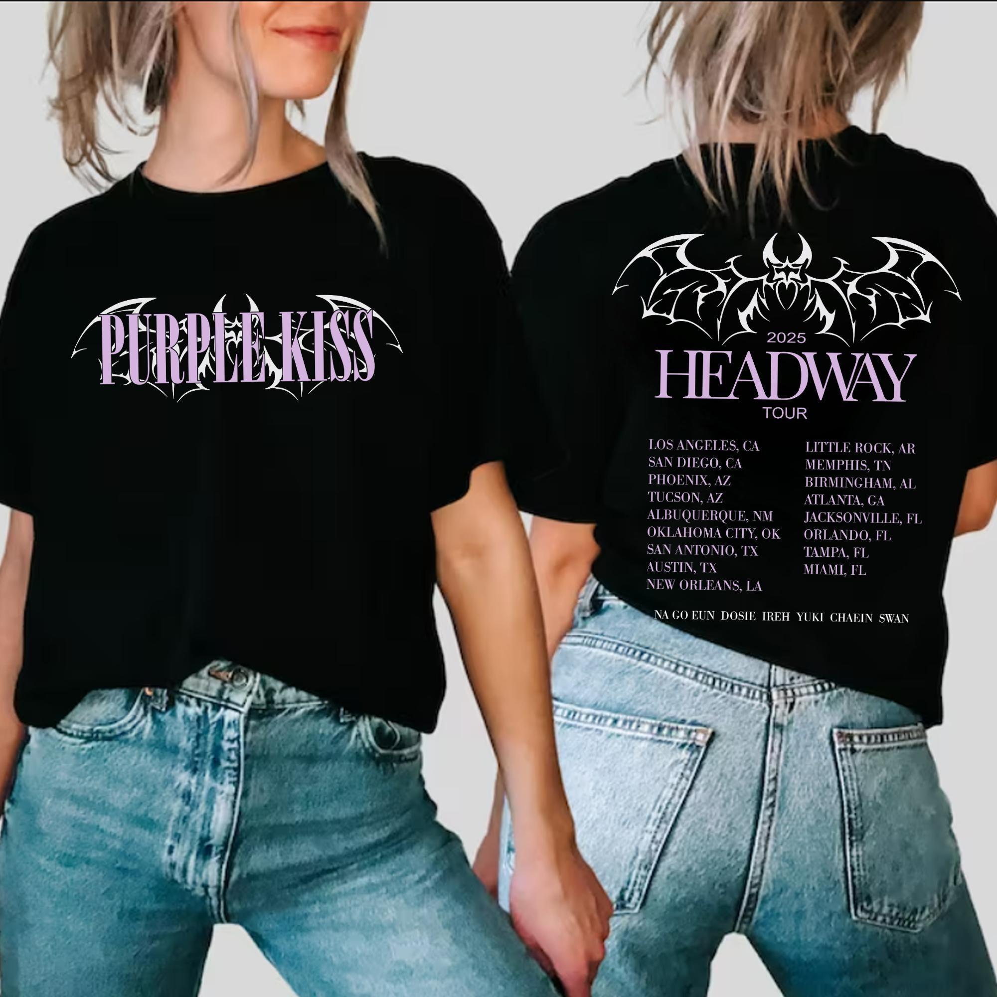 Purple Kiss Headway Tour 2025 Shirt Apparel
