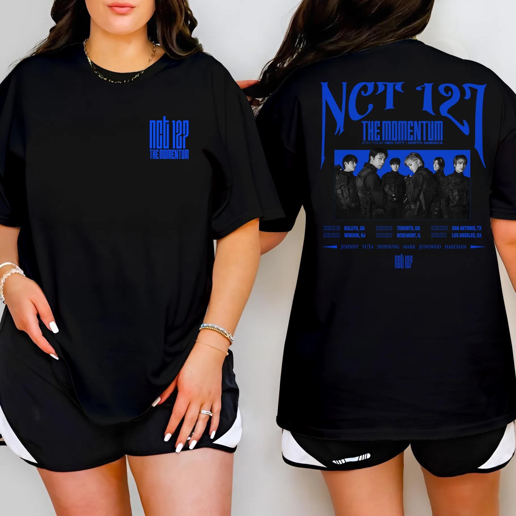 Nct 127 The Momentum Tour 2025 Shirt Apparel