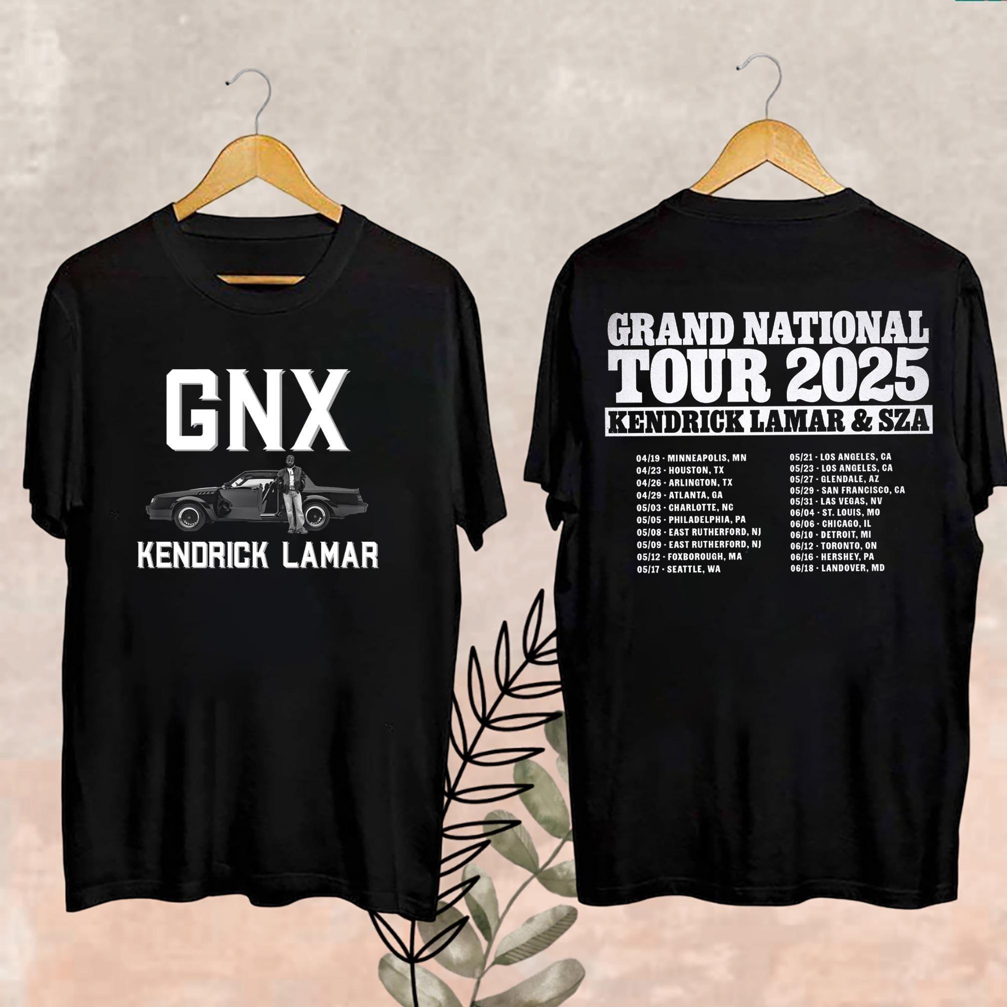 Grand National Tour Shirt Kendrick Lamar Tour 2025 Shirt Fan 2 Double Side Merch